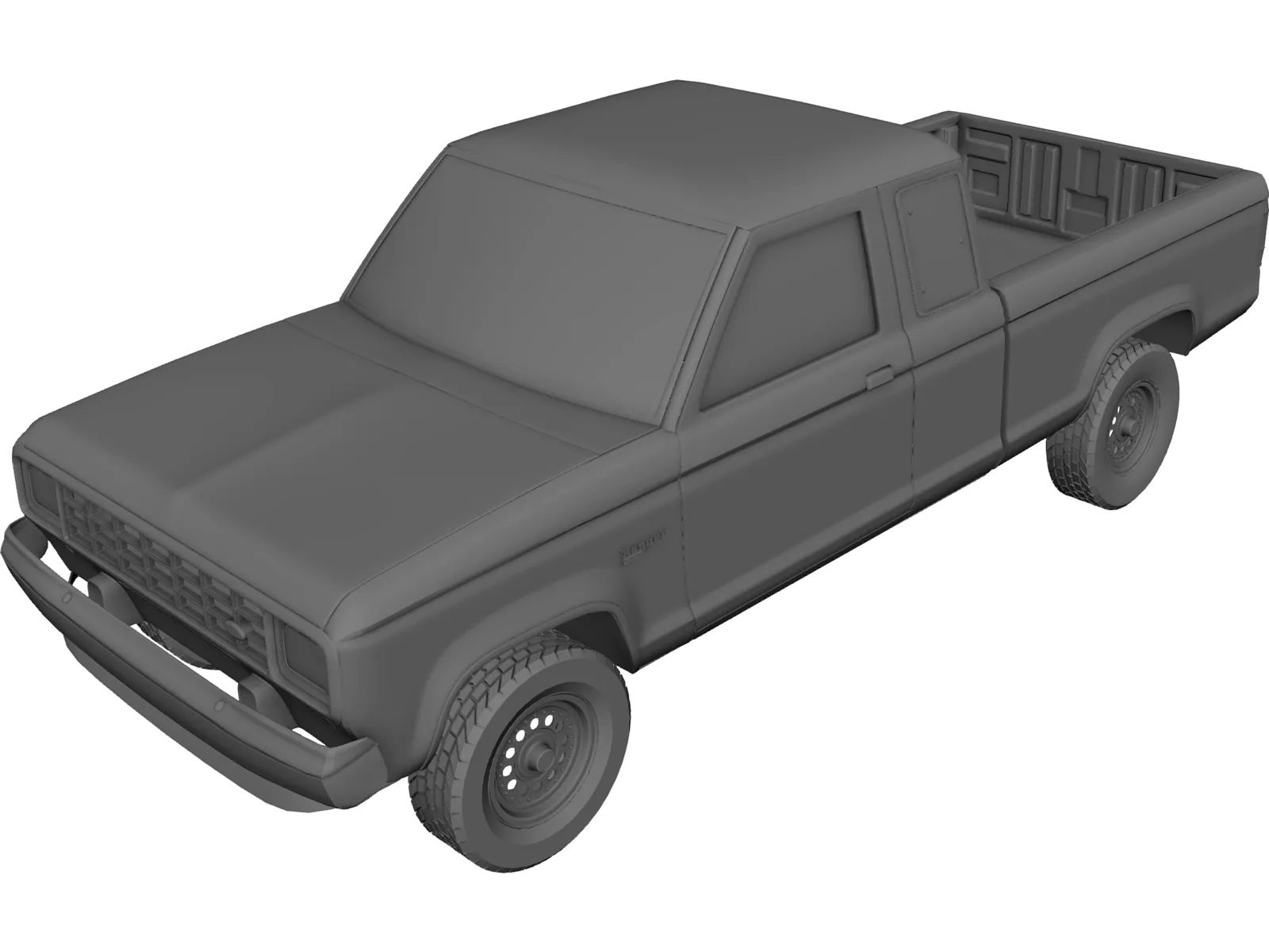 Ford Ranger LTX (1998) 3D Model main preview