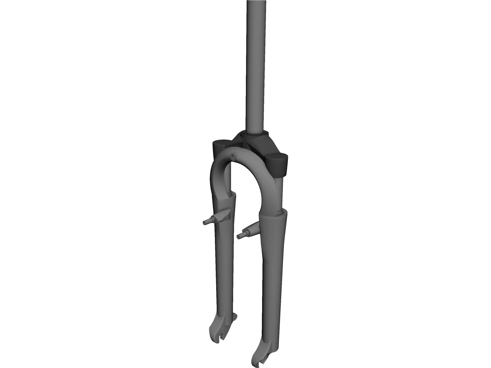 Front Fork Mountain Bike 3D Model main preview