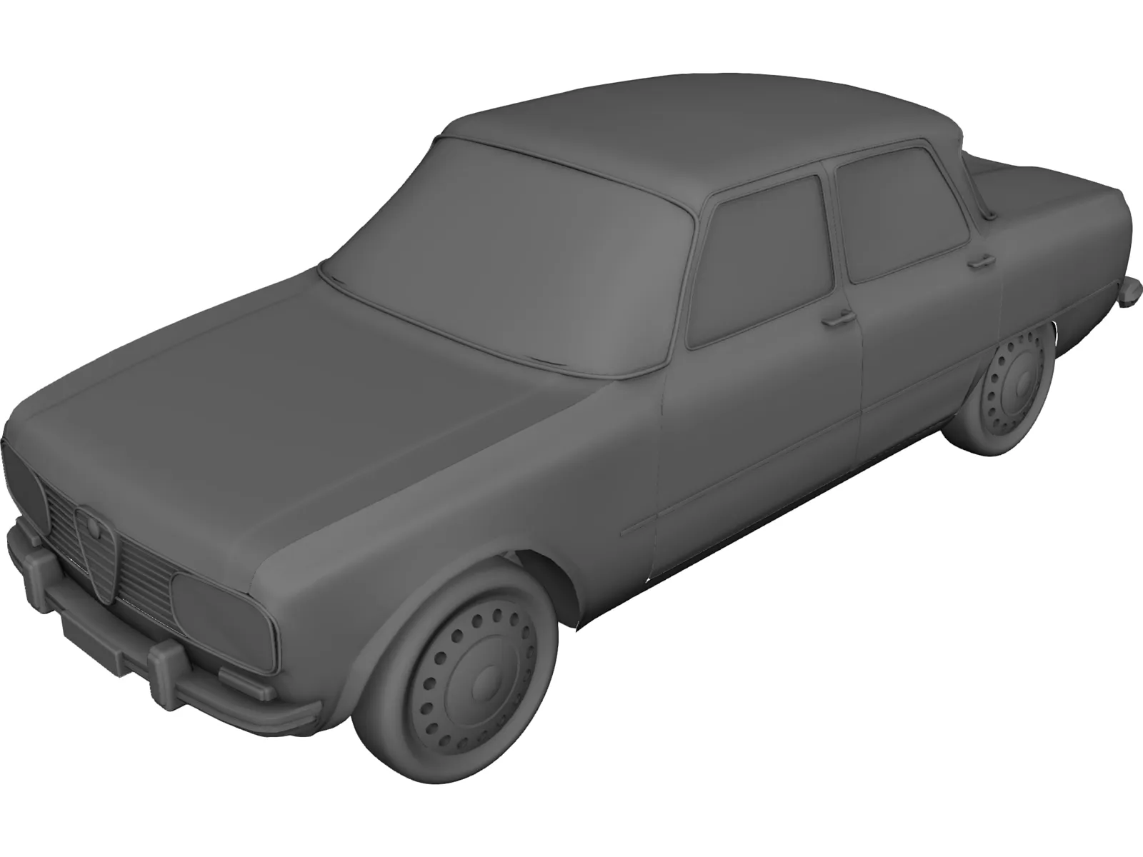 Alfa Romeo Giulia (1970) 3D Model main preview