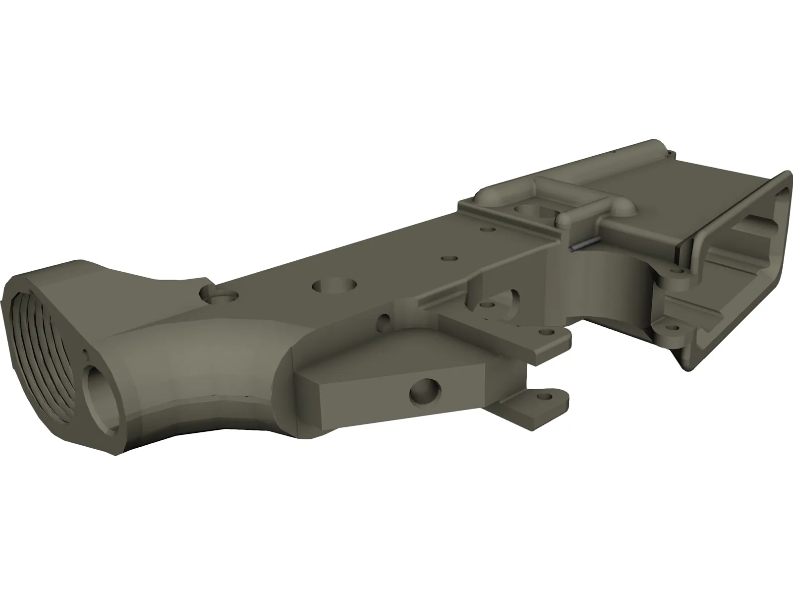 AR-15 Lower Receiver 3D Model main preview
