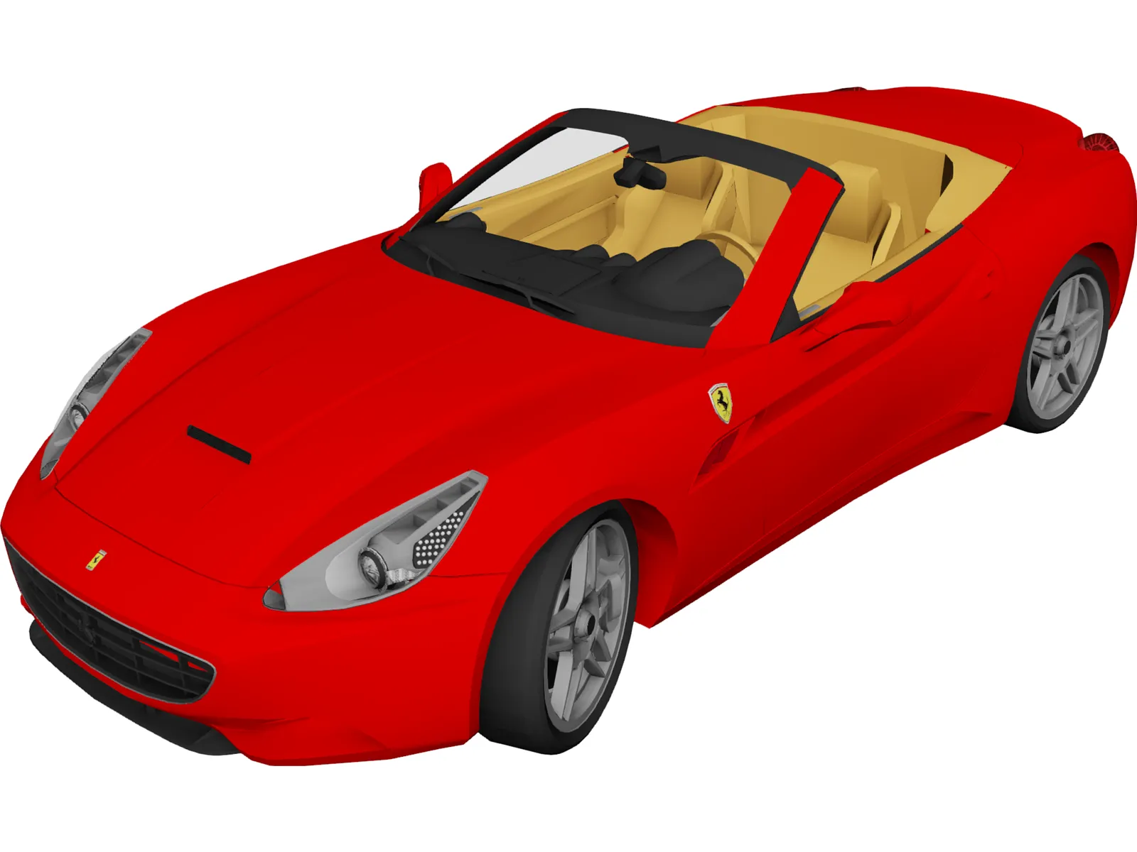 Ferrari California 3D Model main preview