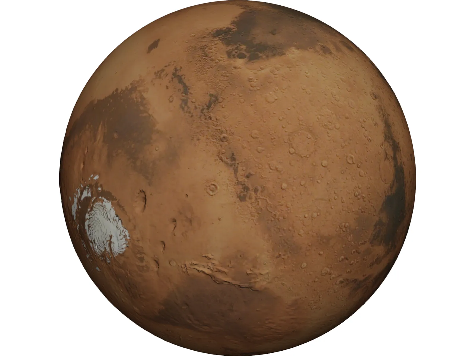 Planet Mars 3D Model main preview
