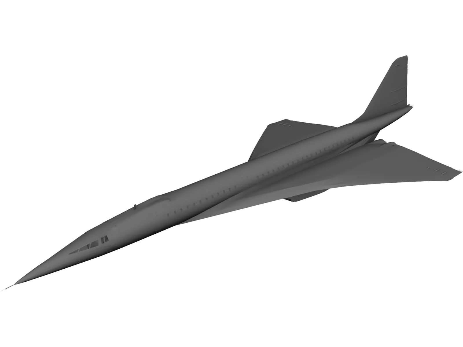 Tupolev Tu-144 3D Model main preview