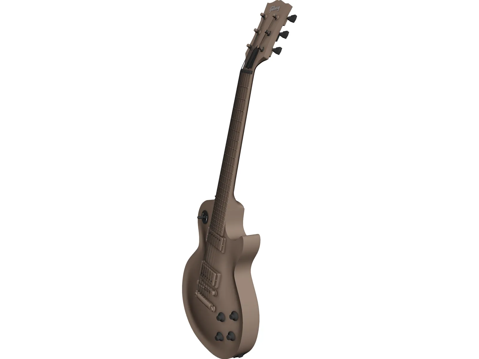 Gibson Les Paul Electric Guitar 3D Model main preview