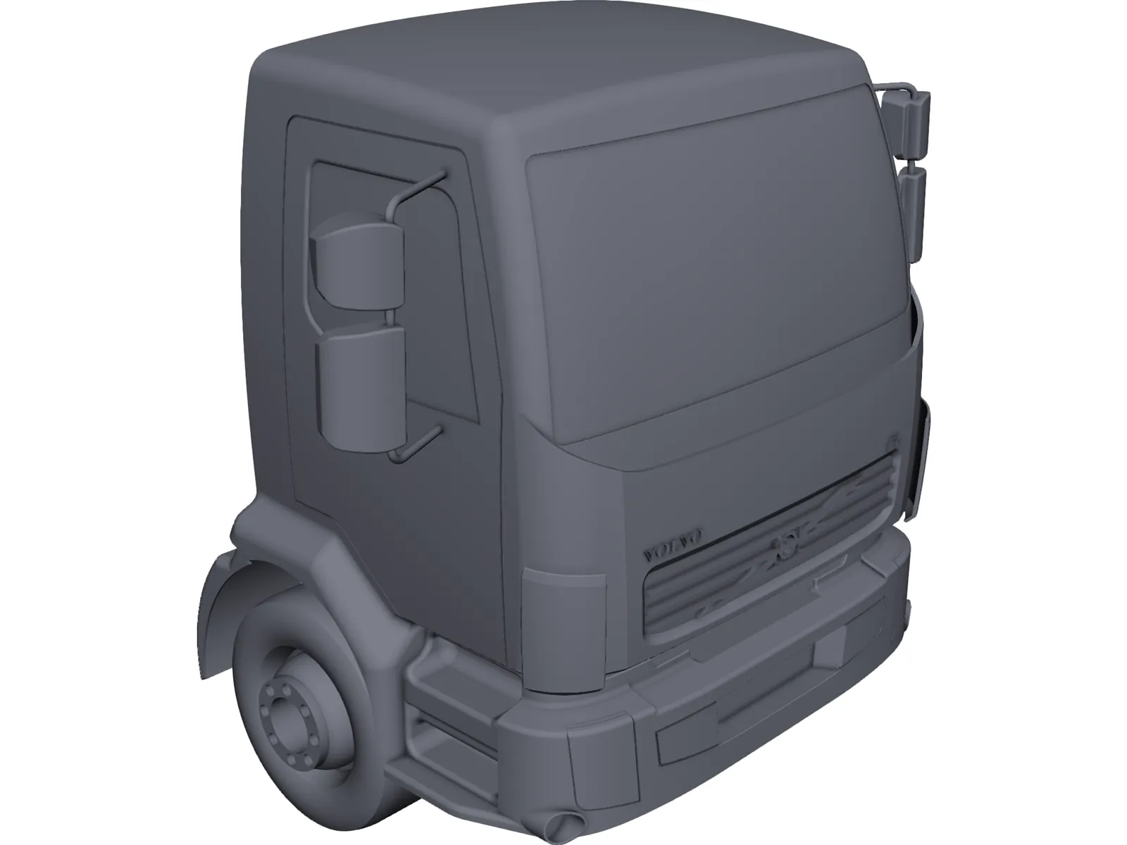 Volvo FL Cabin 3D Model main preview