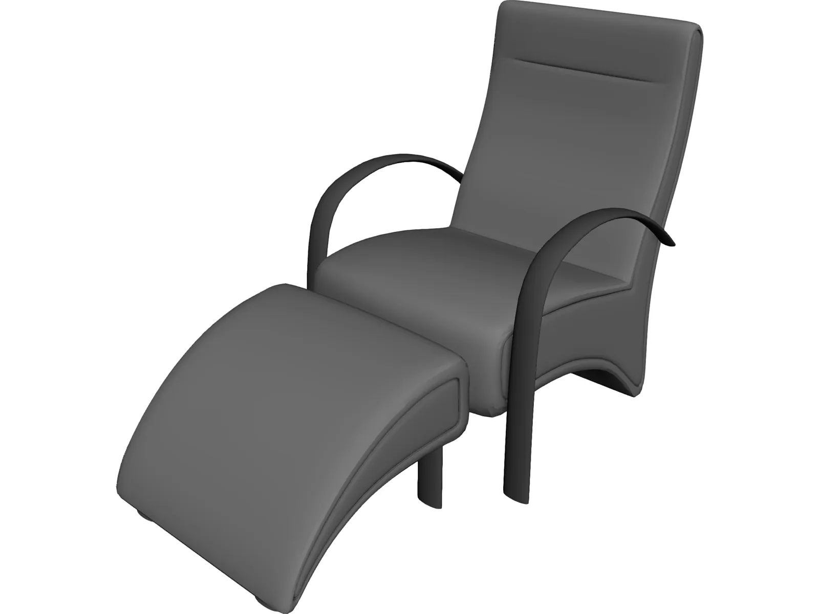 Armchair 3D Model main preview