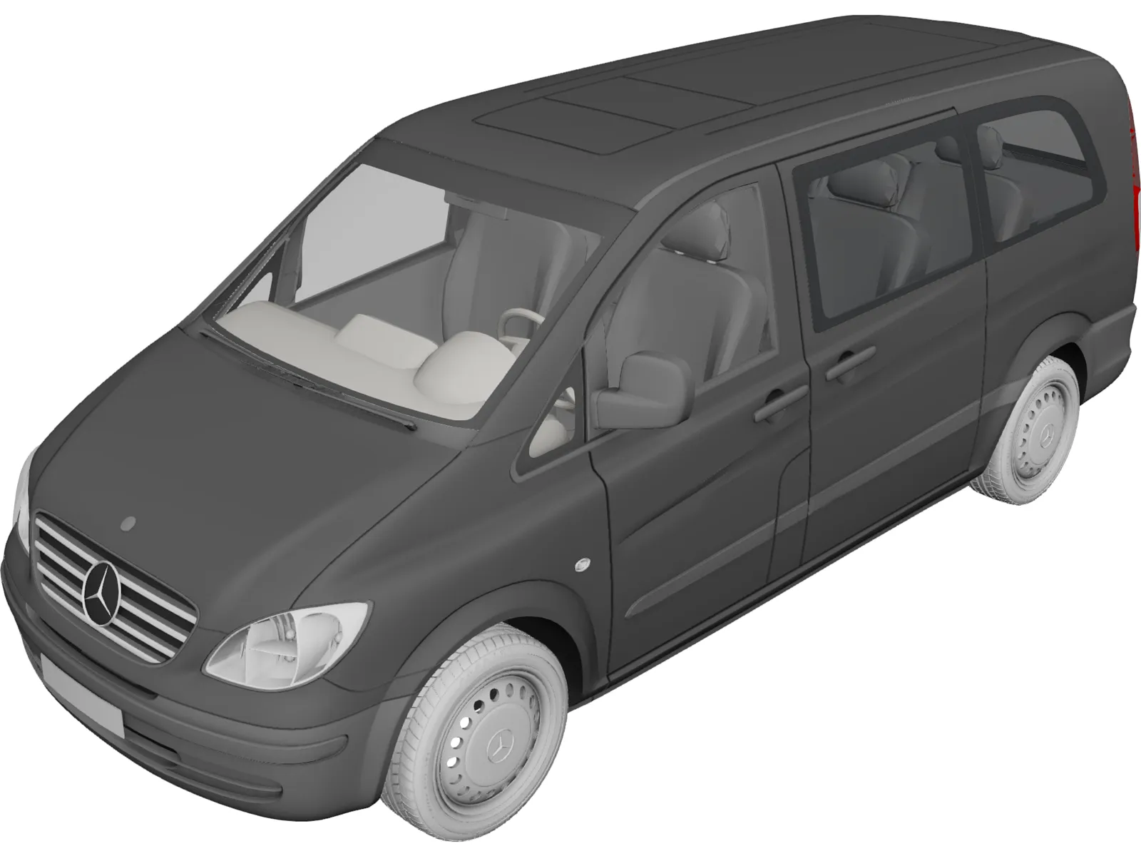 Mercedes-Benz Vito (2005) 3D Model main preview