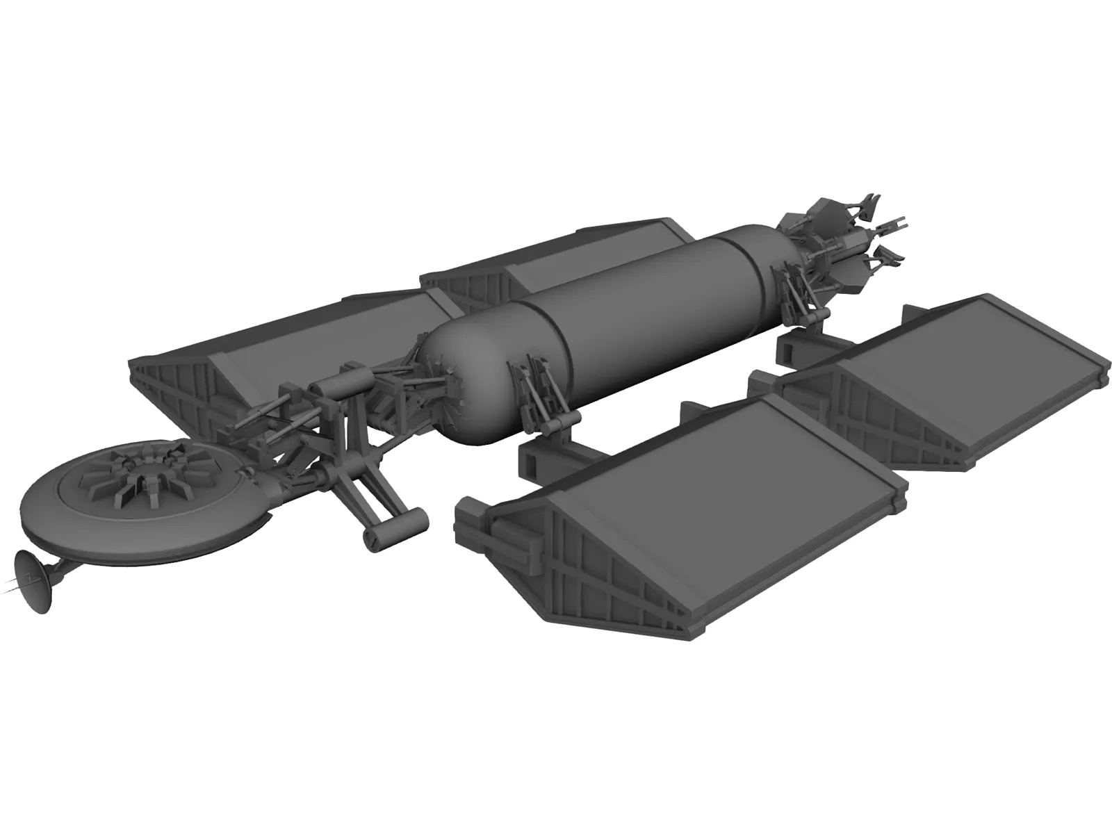 Babylon 5 Earth Alliance Freighter (Cargo) 3D Model main preview