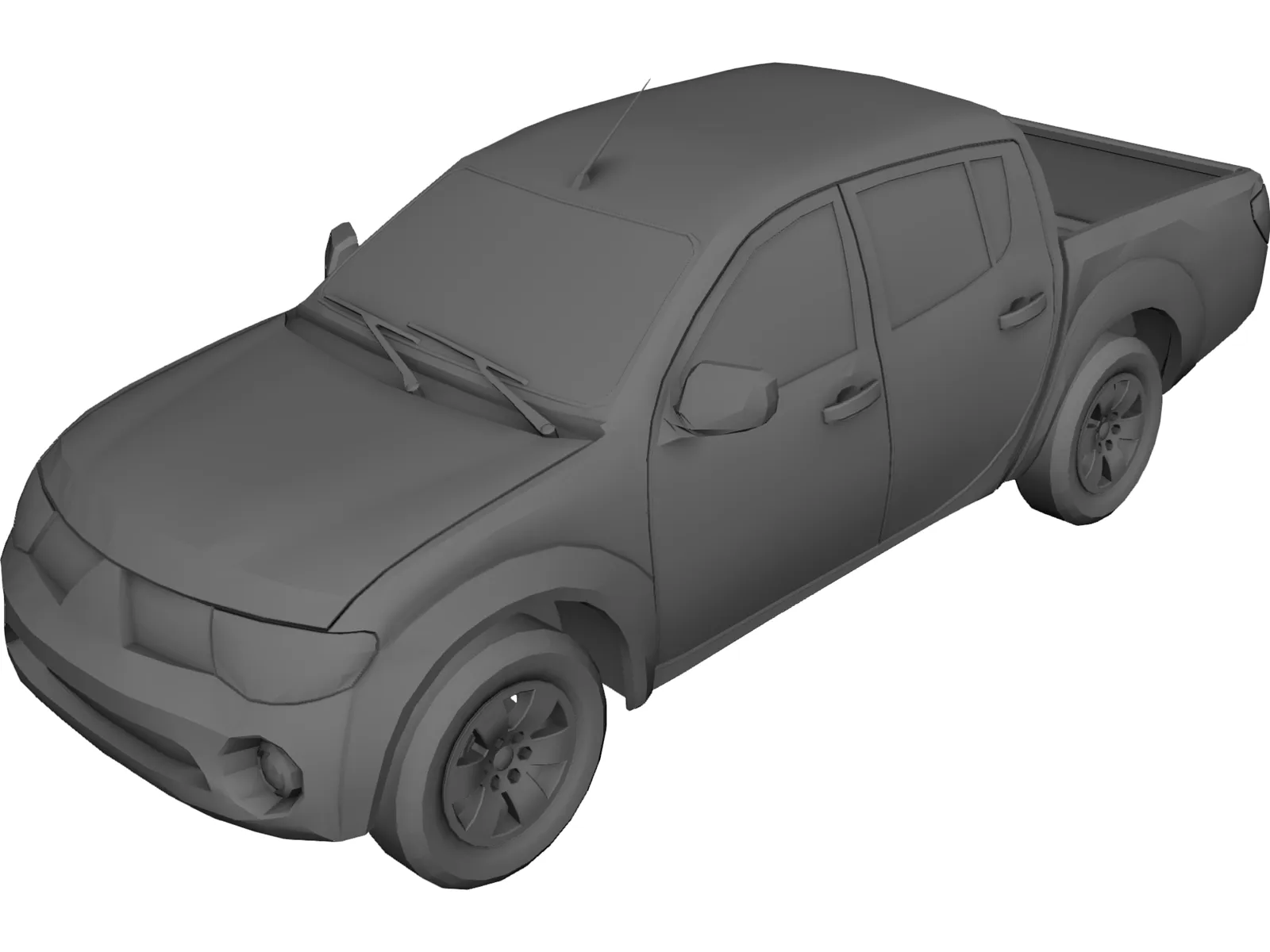 Mitsubishi L 200 3D Model main preview