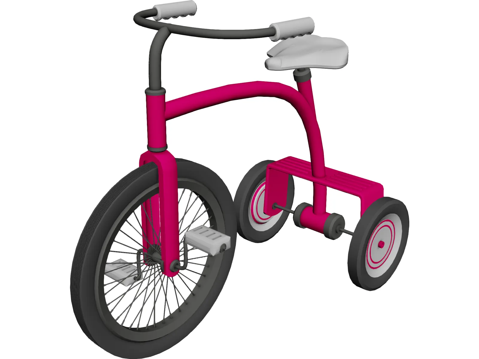 Tricycle 3D Model main preview