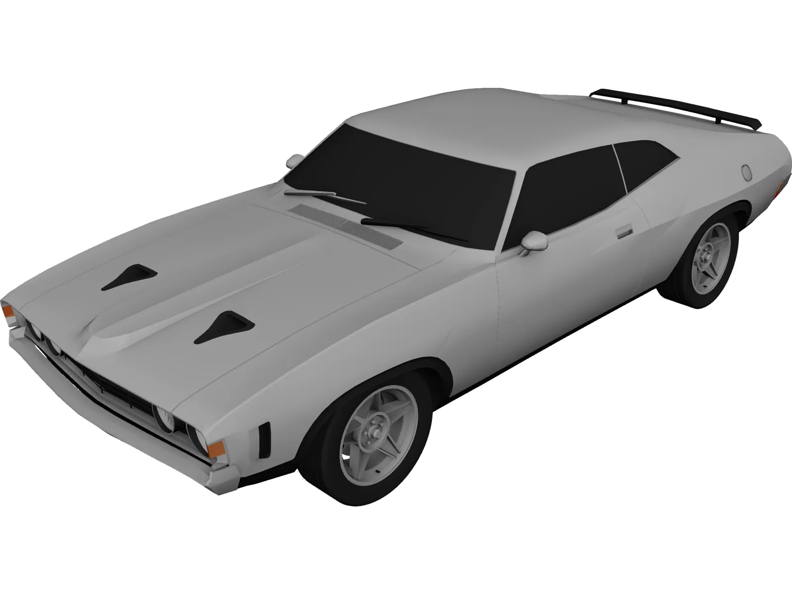 Ford Falcon XA GT 3D Model main preview