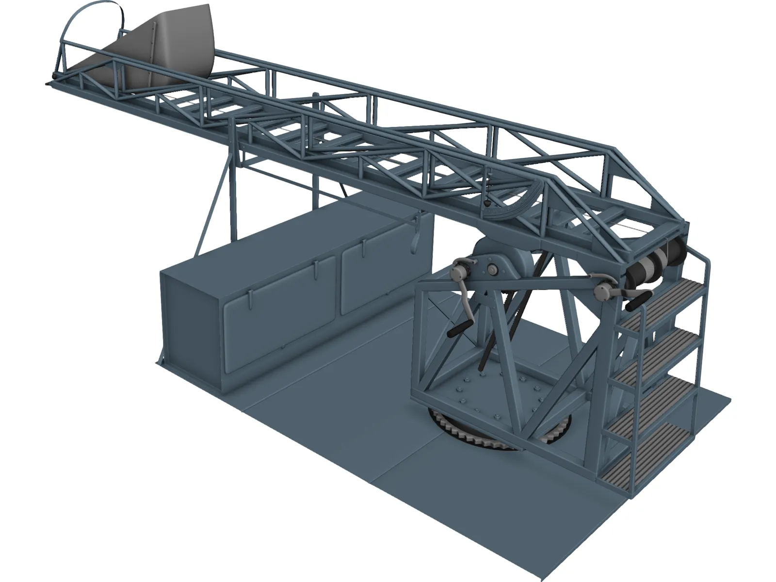 Crane for Pickup Truck 3D Model main preview