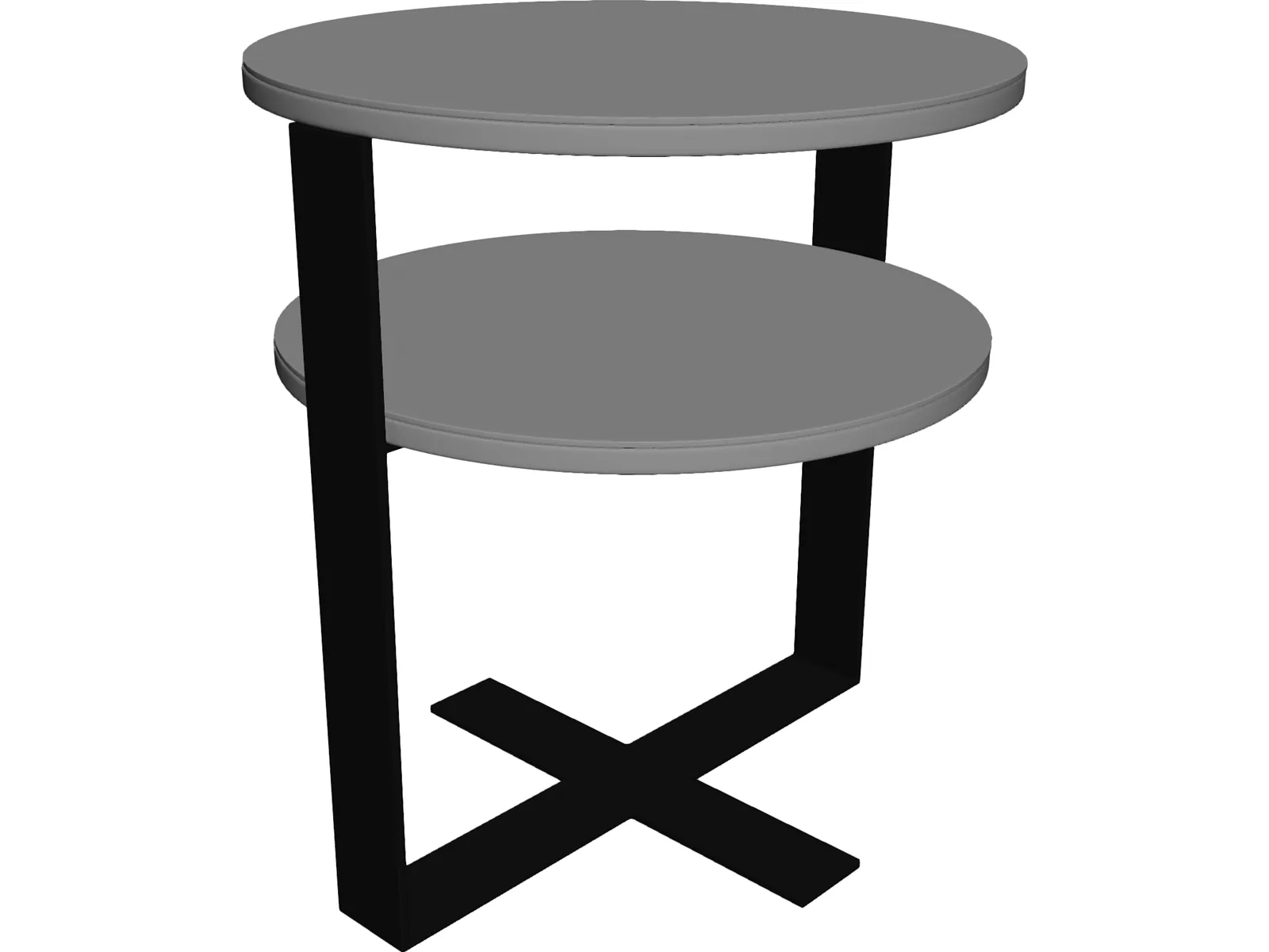 Low Table 3D Model main preview