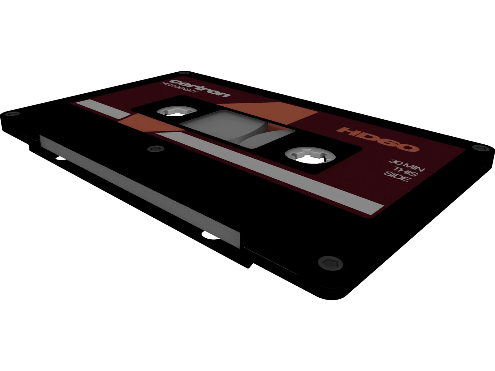 Cassette Tape 3D Model main preview
