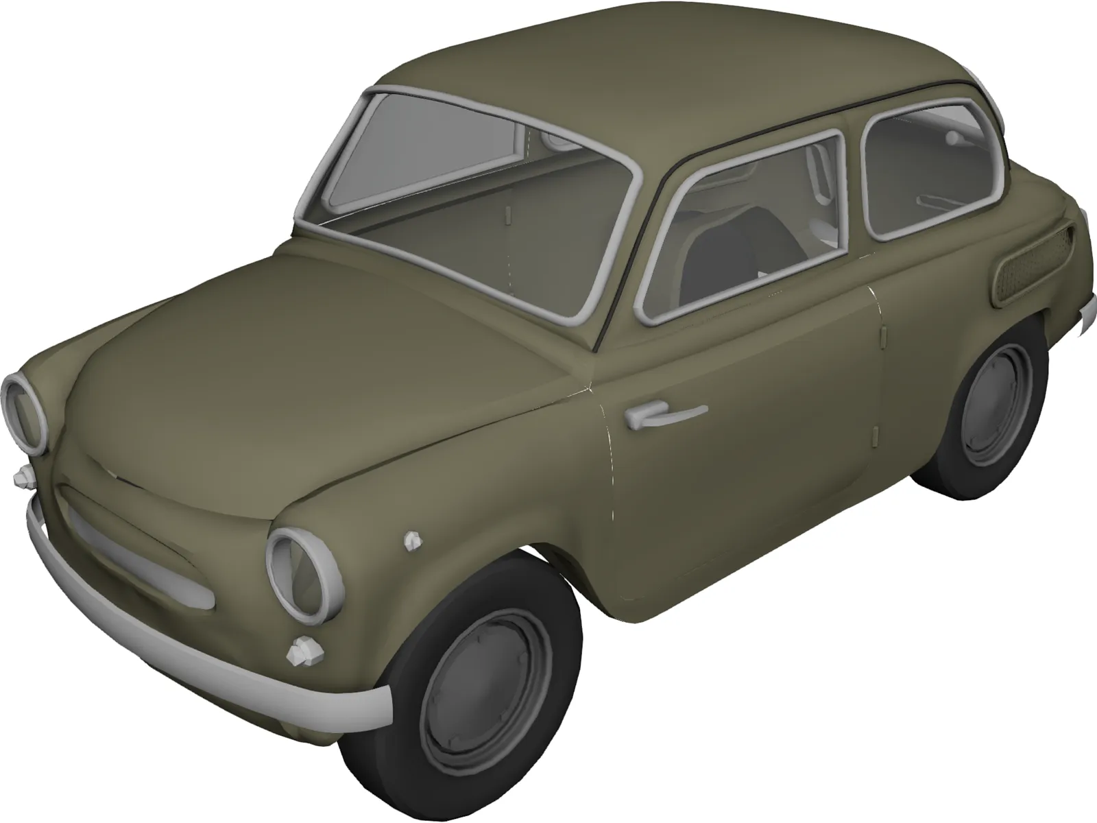 ZAZ 965 (1960) 3D Model main preview