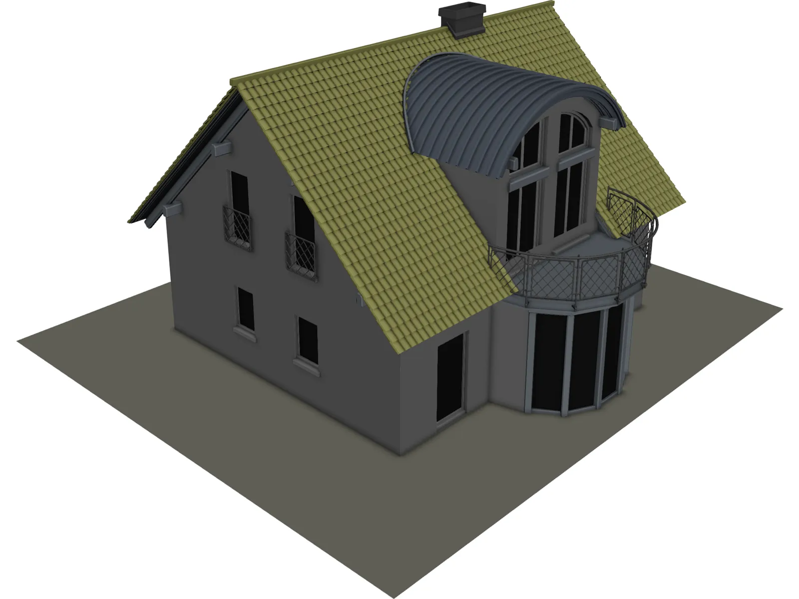 House Doetinchem Holland 3D Model main preview