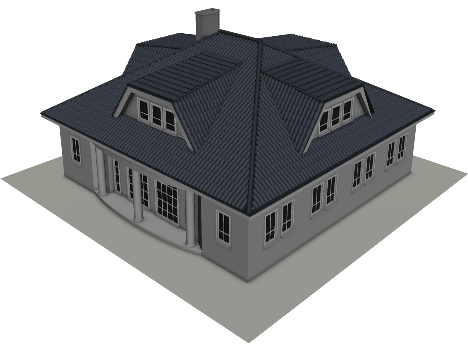 House Amsterdam Holland 3D Model main preview