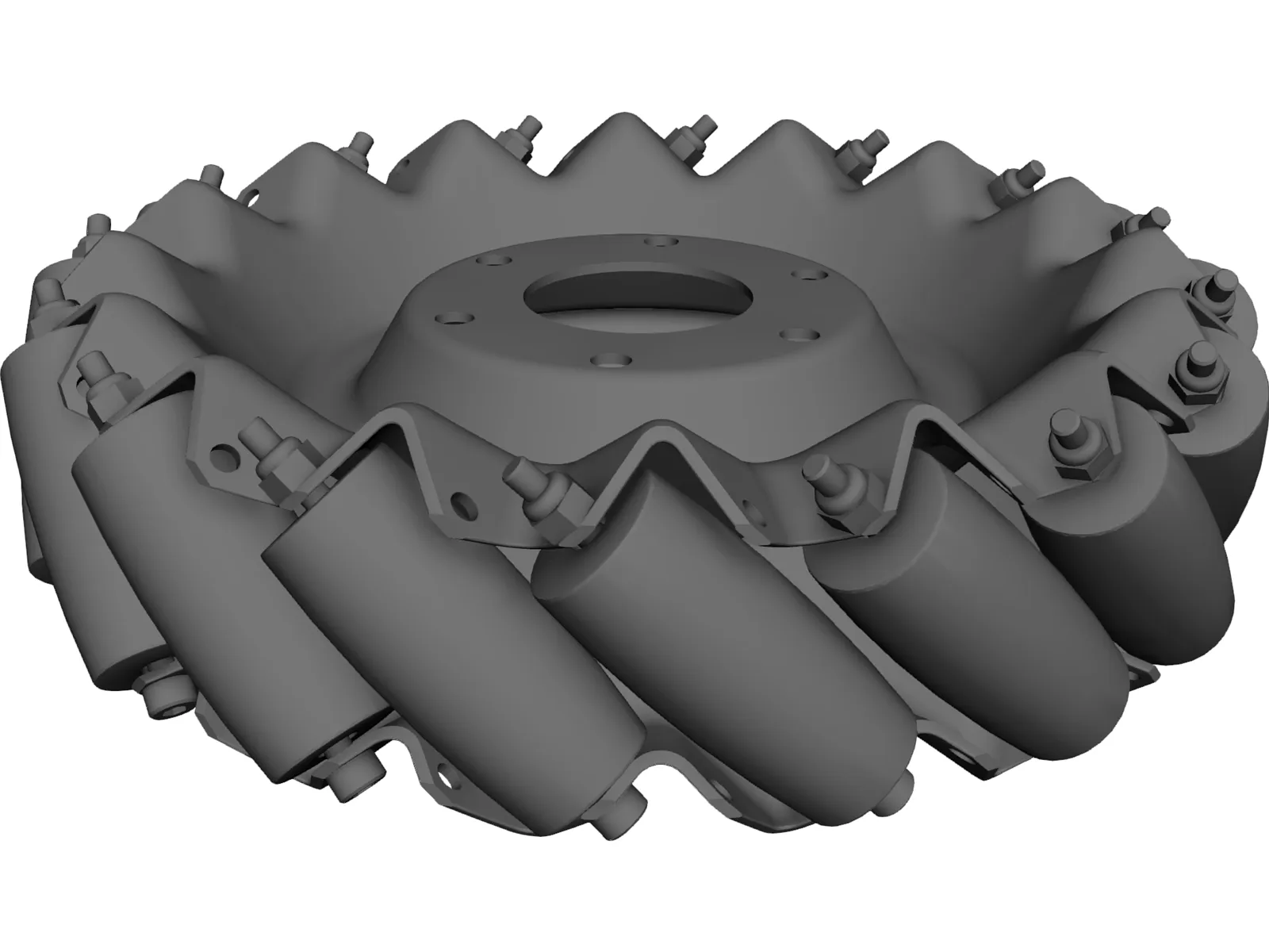 Mecanum Wheel Right 3D Model main preview