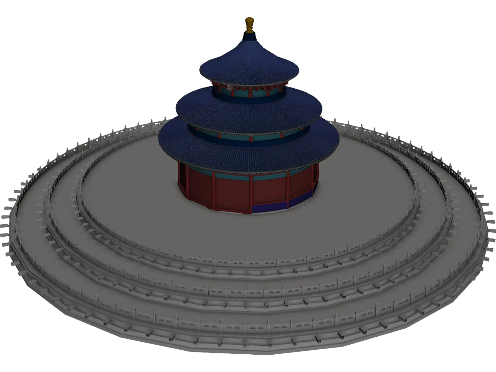 Temple of Heaven 3D Model main preview