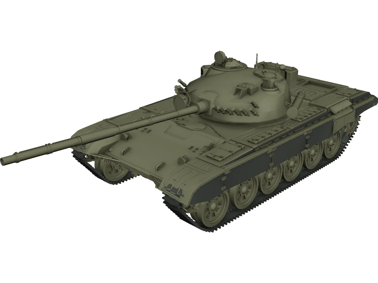 T-72 Ural 3D Model main preview