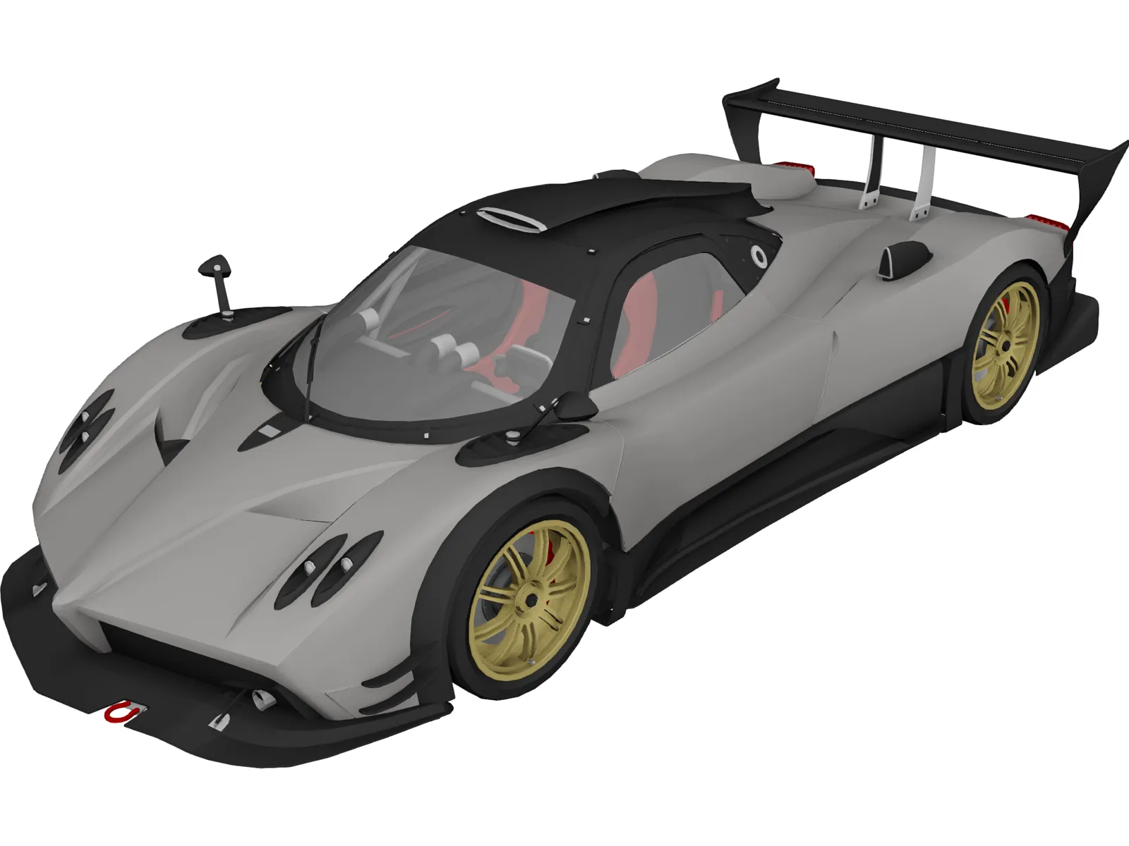 Pagani Zonda R (2009) 3D Model main preview