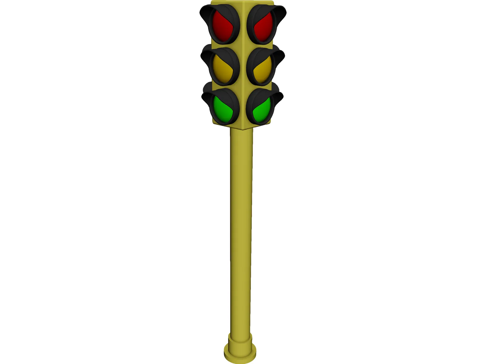 Traffic Light 3D Model main preview