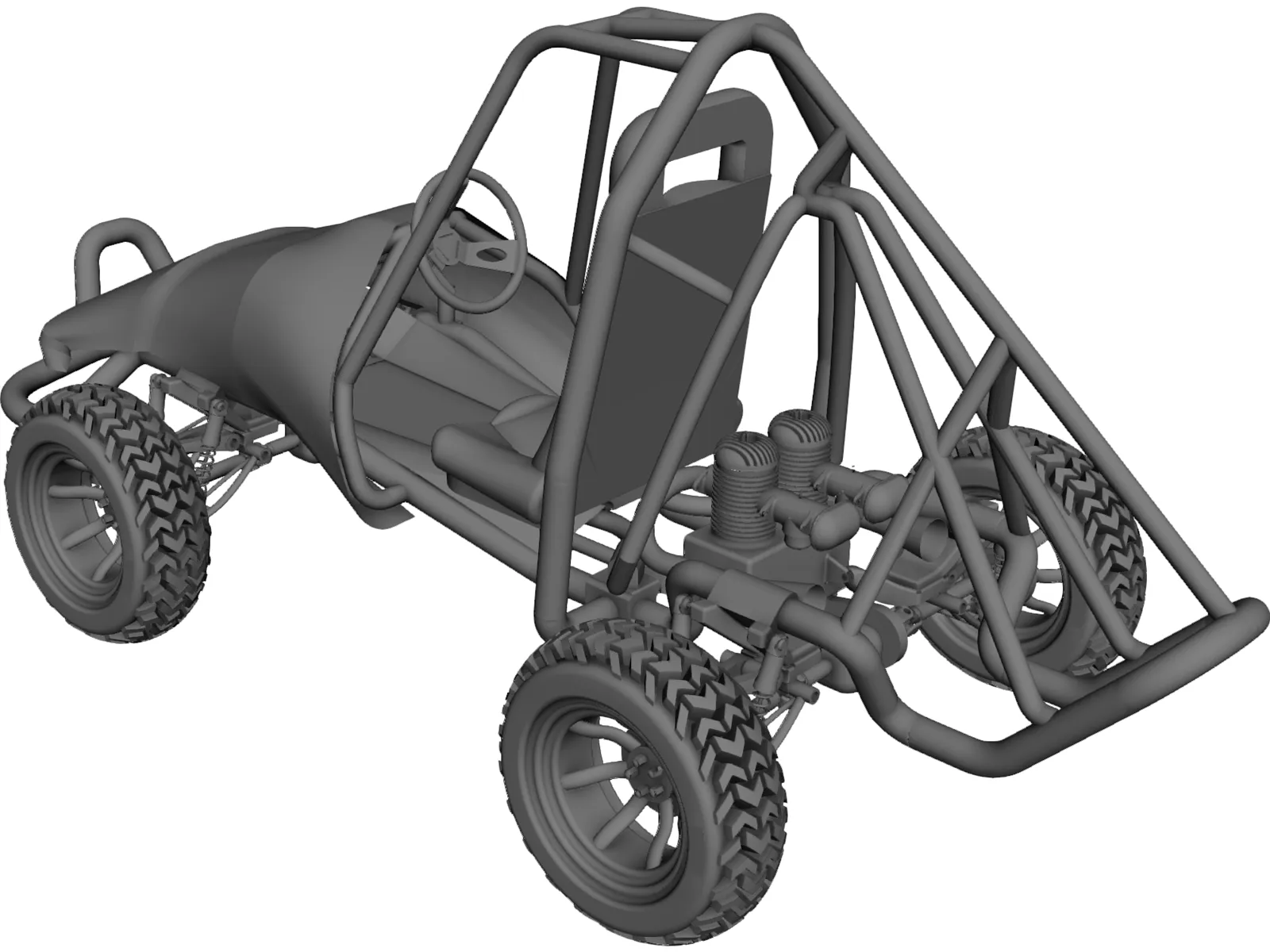 Buggy Dunes 3D Model main preview