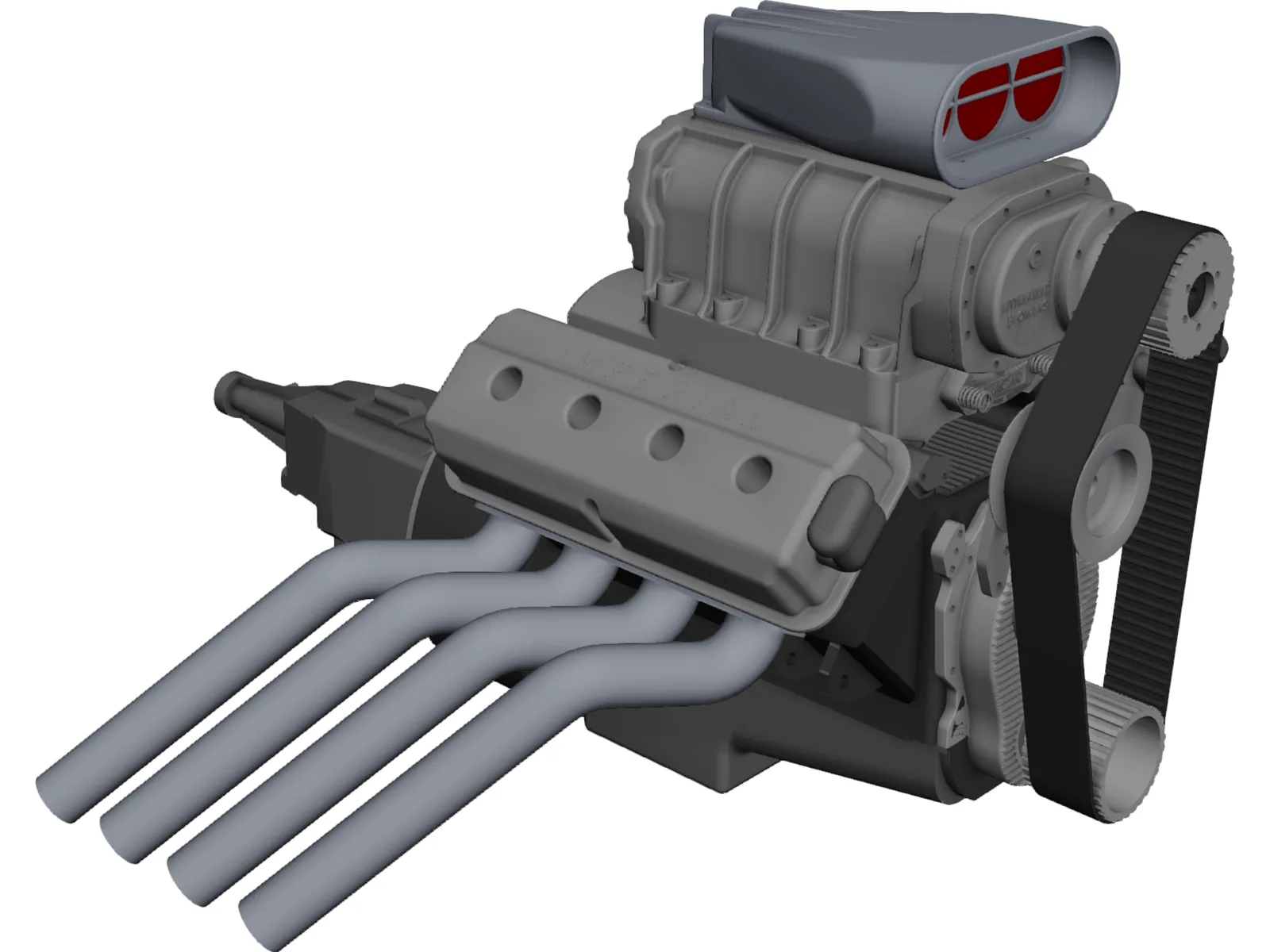 Hemi 392 Engine 3D Model main preview