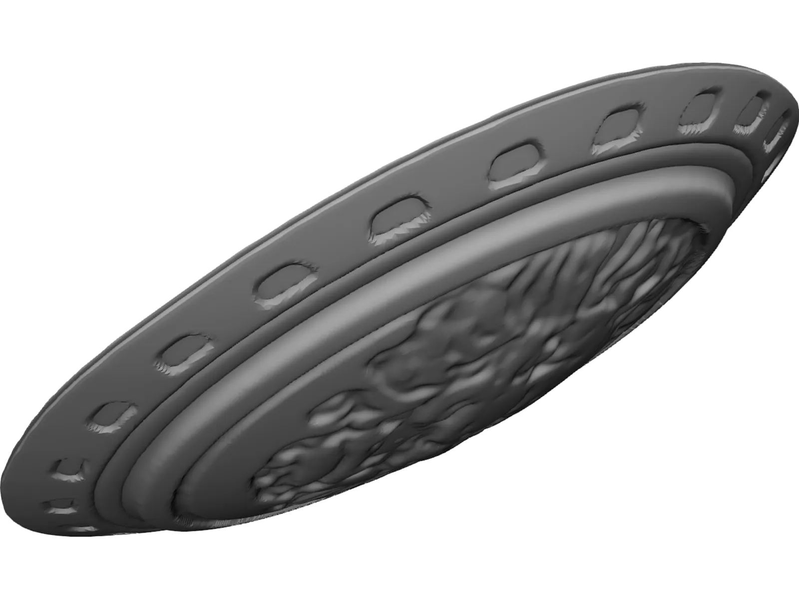Lion Shield 3D Model main preview