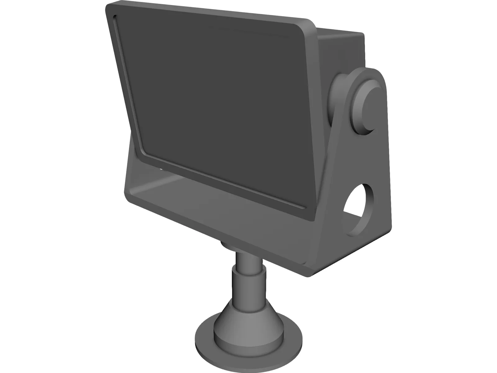 Halogen Floodlight 3D Model main preview