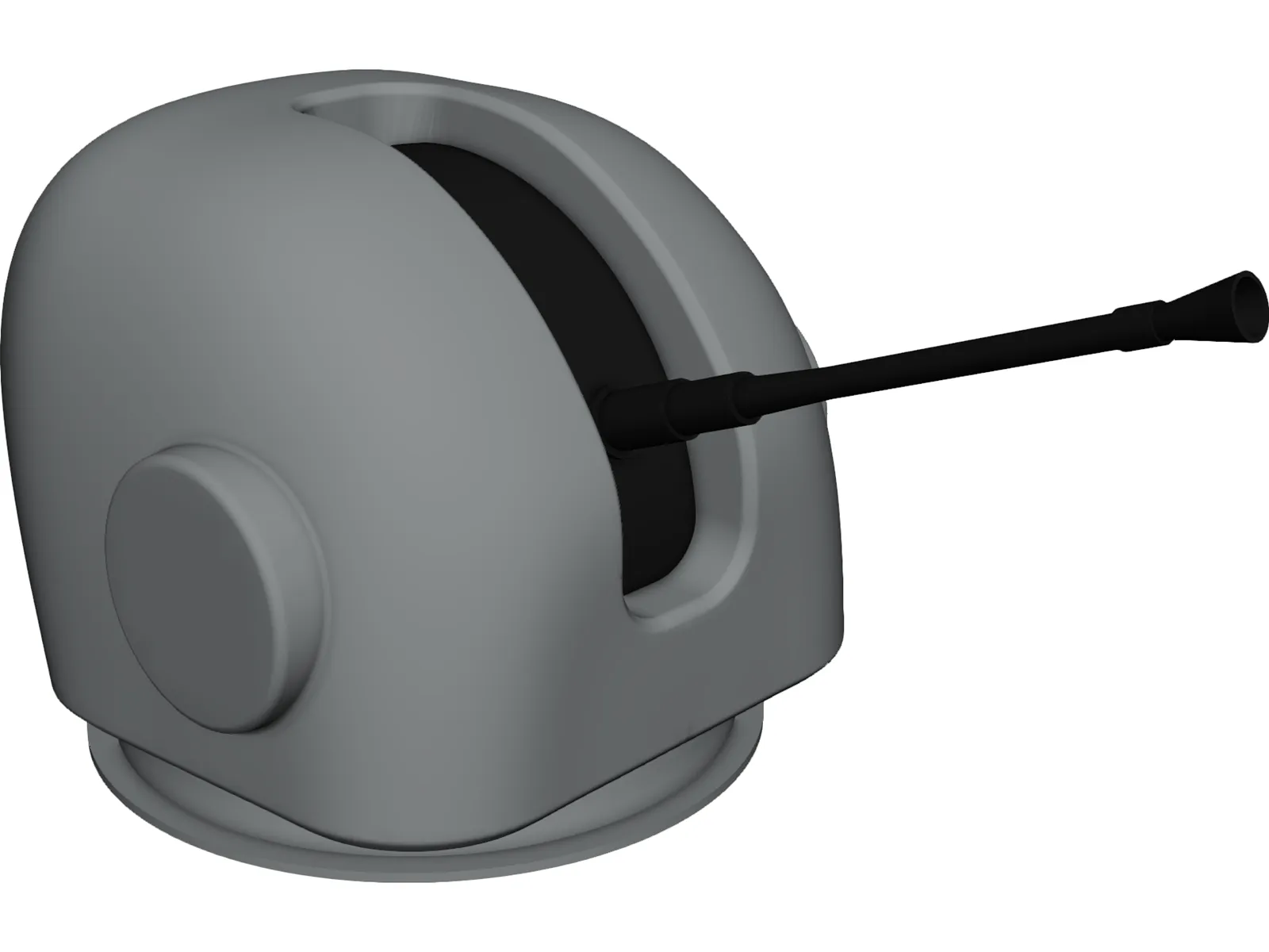 Fast Forty 40mm Naval Gun 3D Model main preview