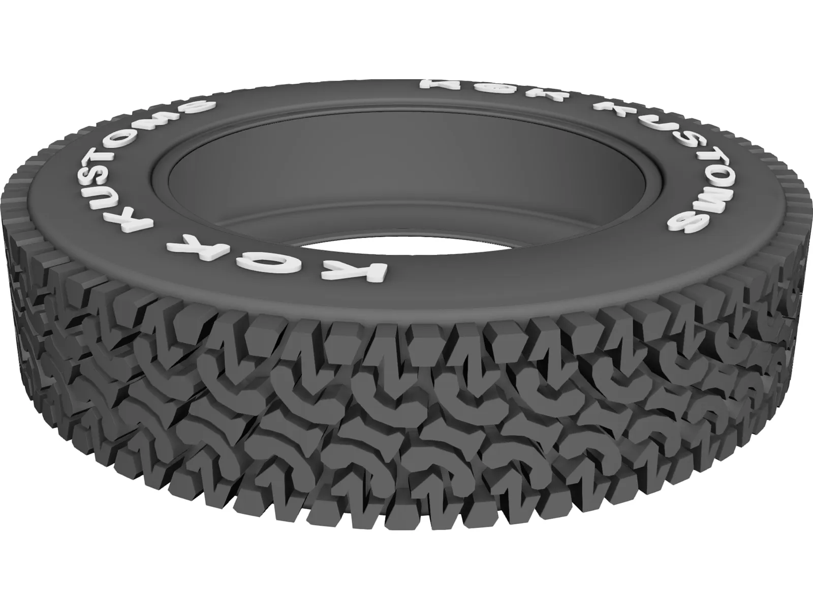 Tire KCK 35 Inch A/T 3D Model main preview