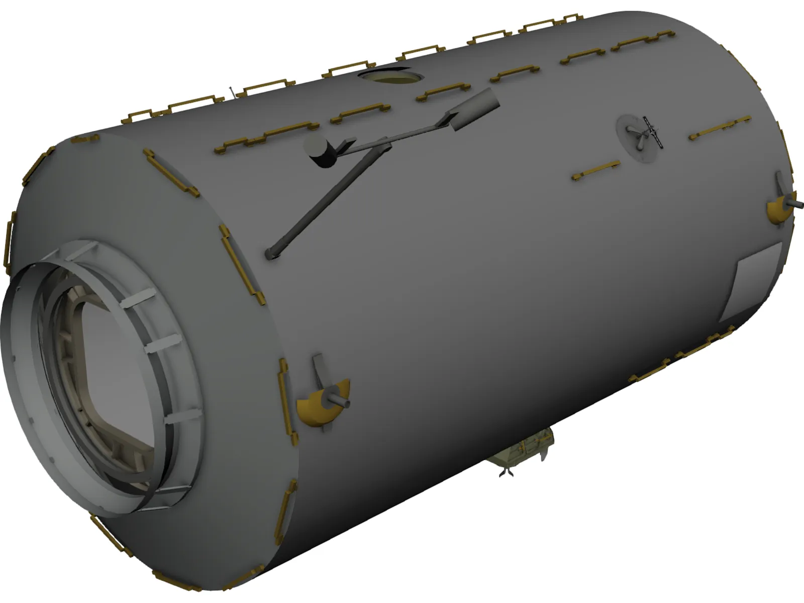 ISS Lab Module 3D Model main preview