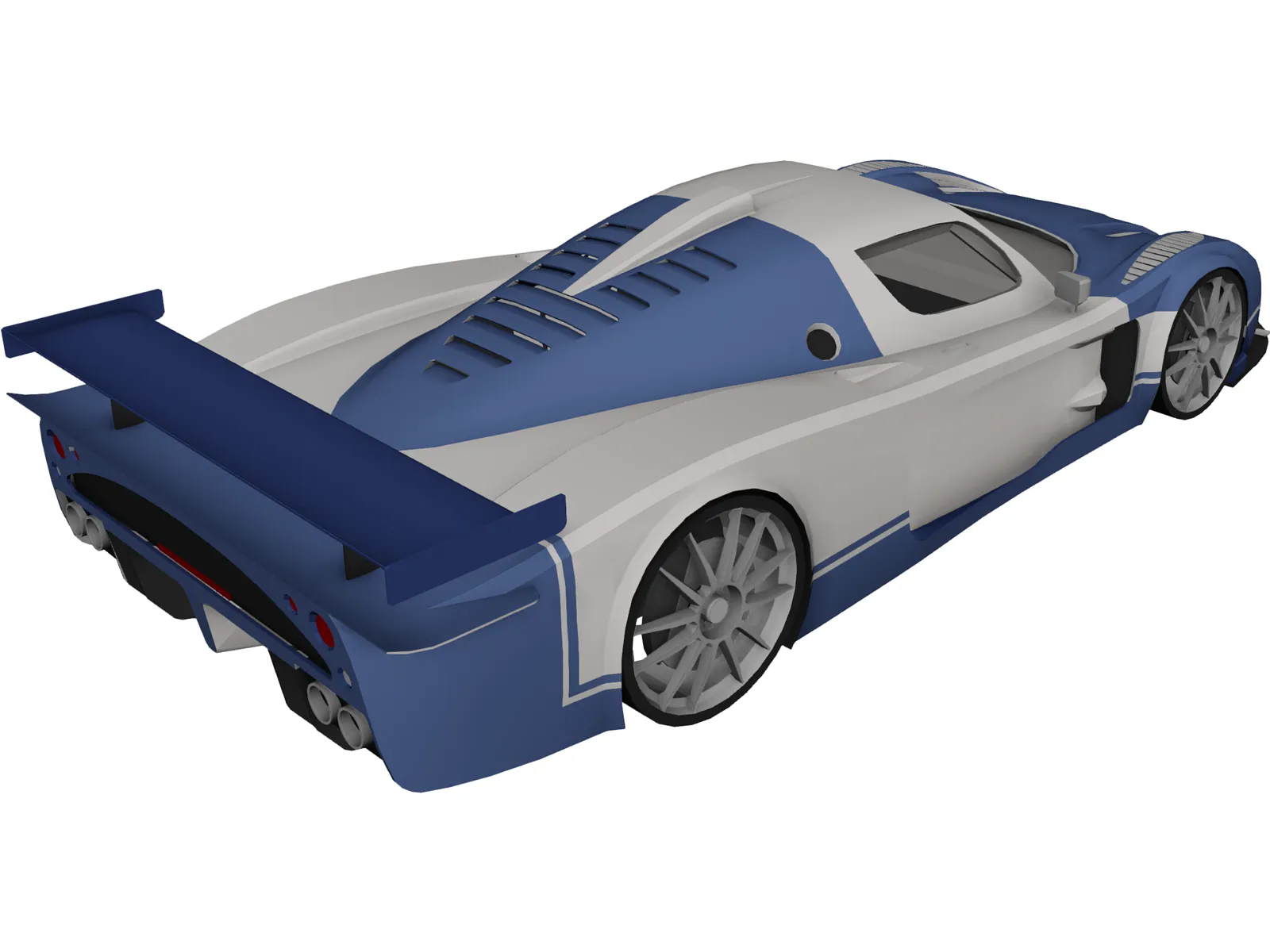 Maserati MC12 3D Model main preview