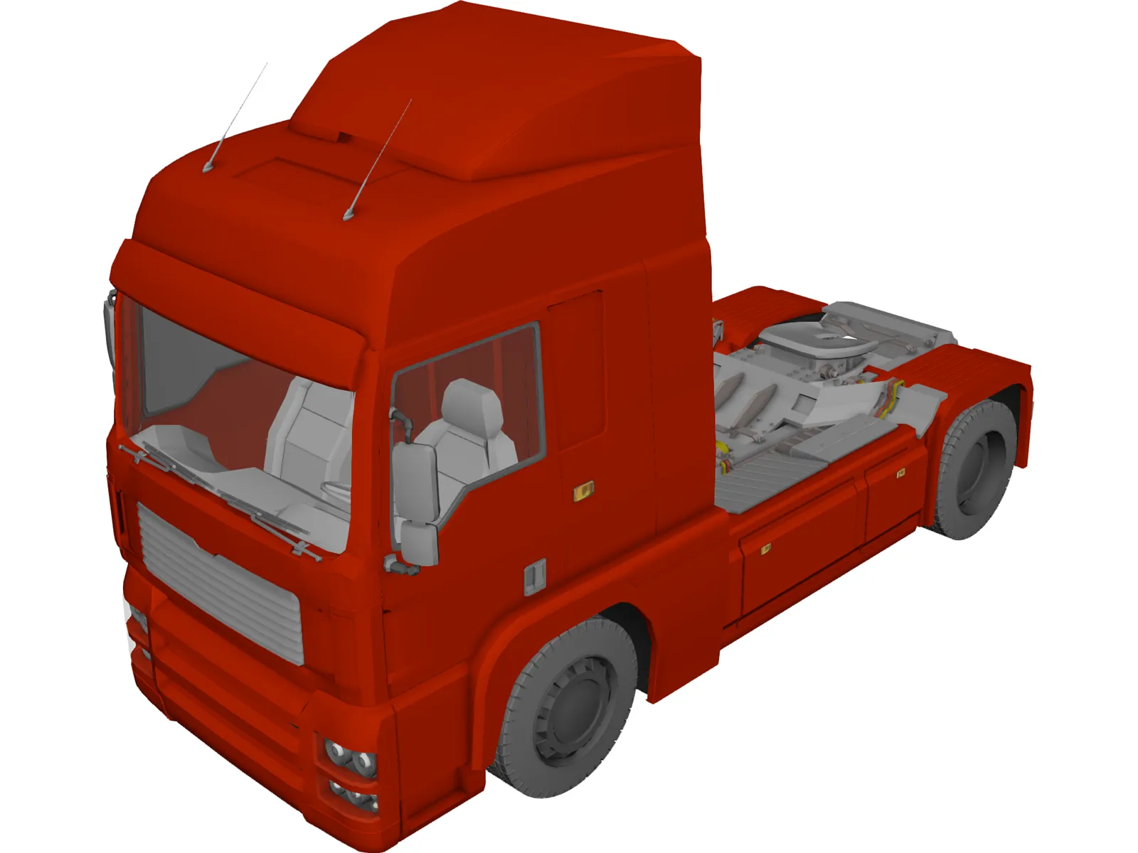 MAN TGA 3D Model main preview