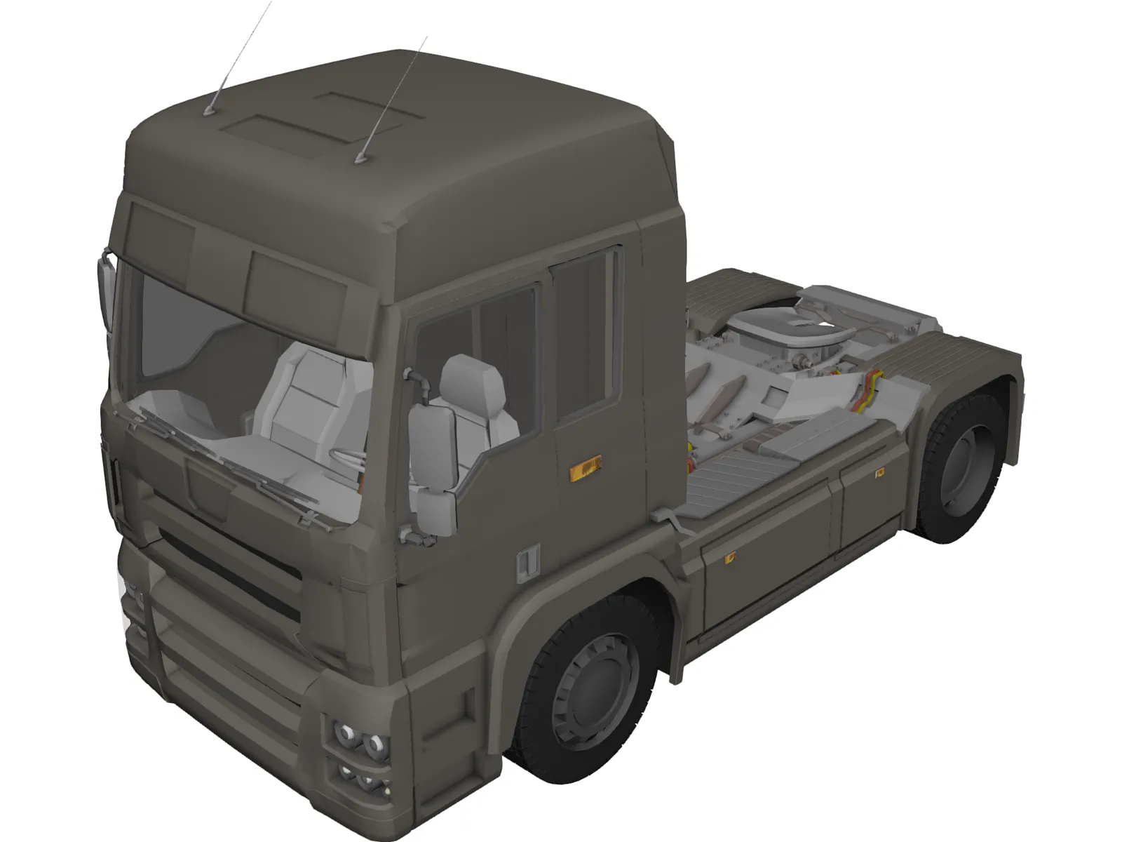 MAN TGA Steyr 3D Model main preview
