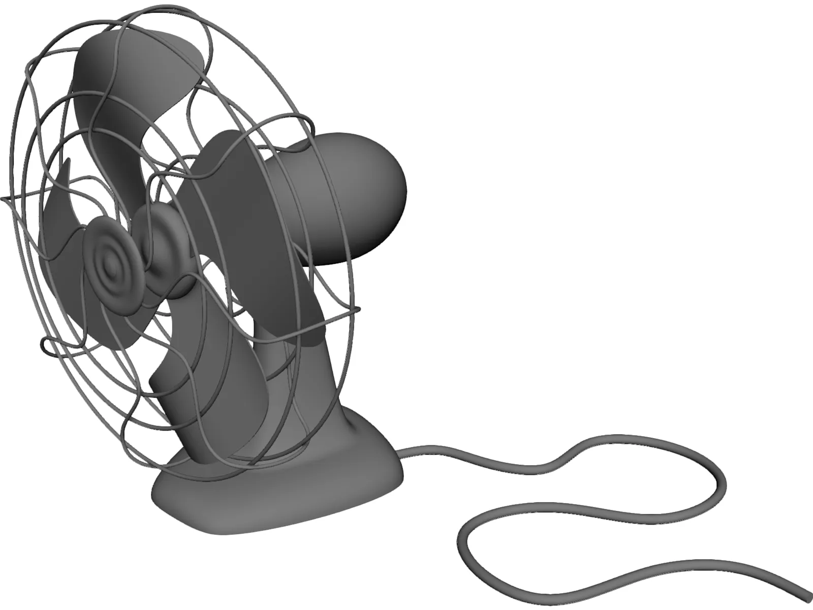 Old Fan 3D Model main preview