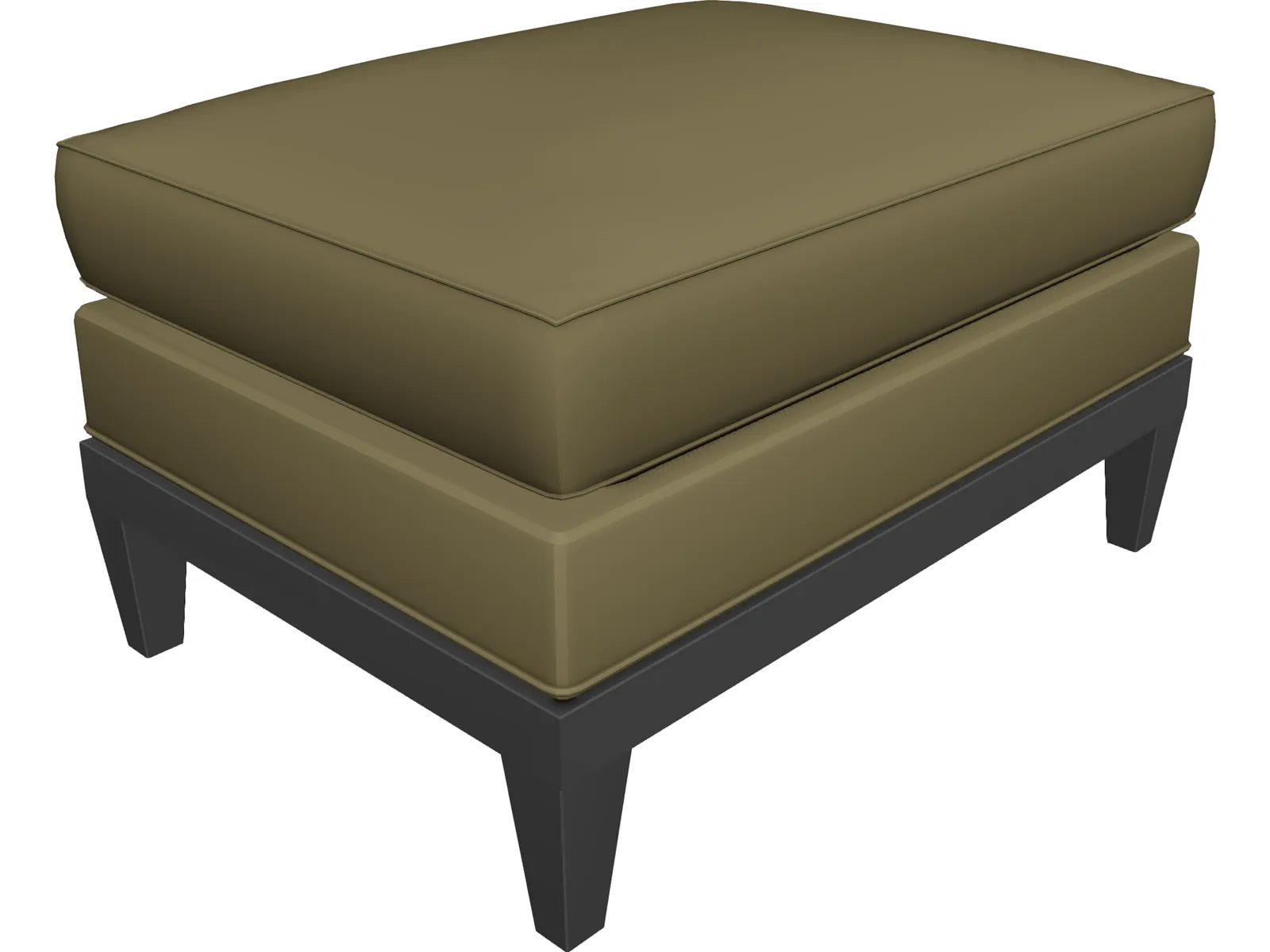 Square Taburet 3D Model main preview
