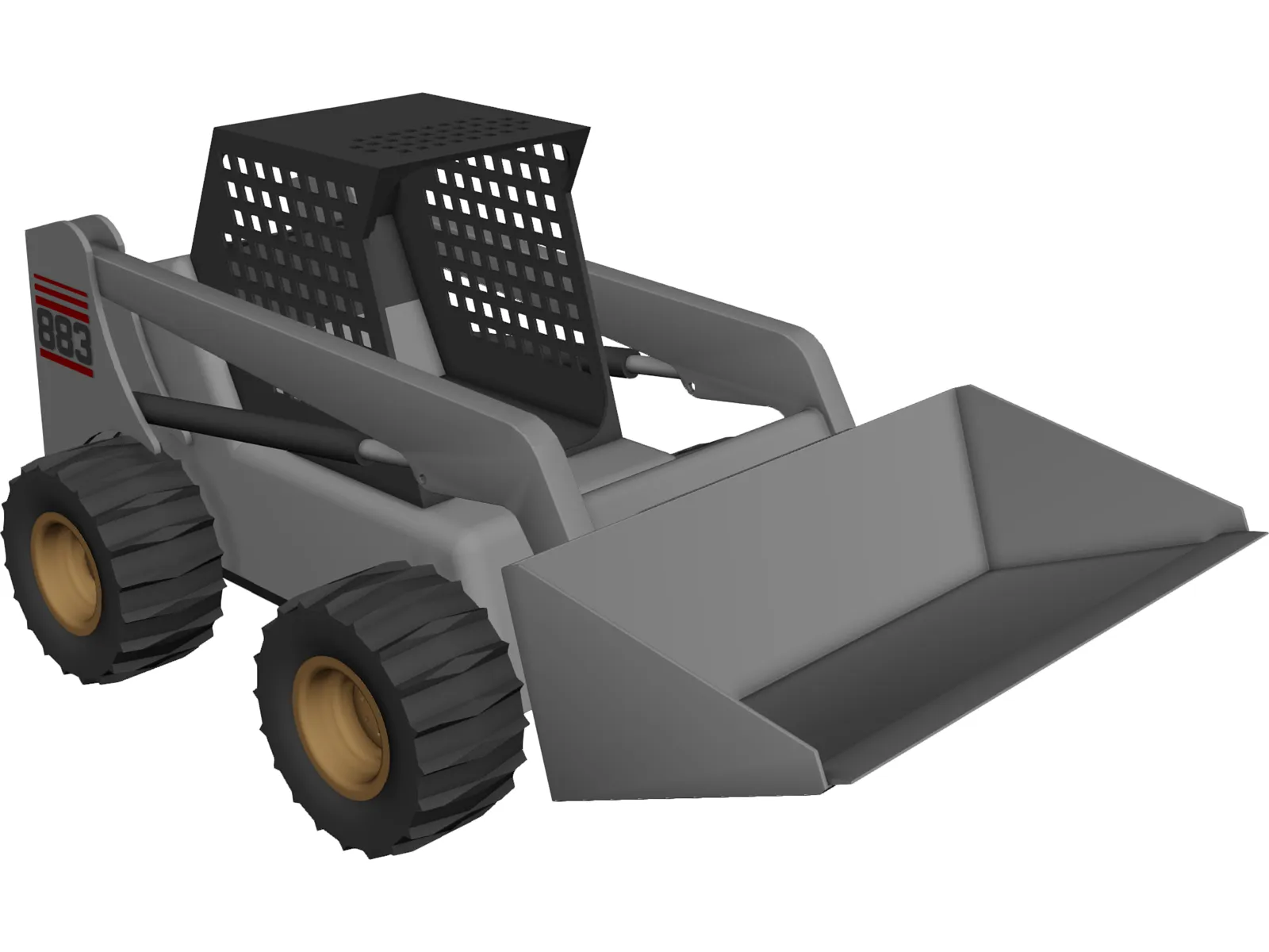 Bobcat 883 3D Model main preview