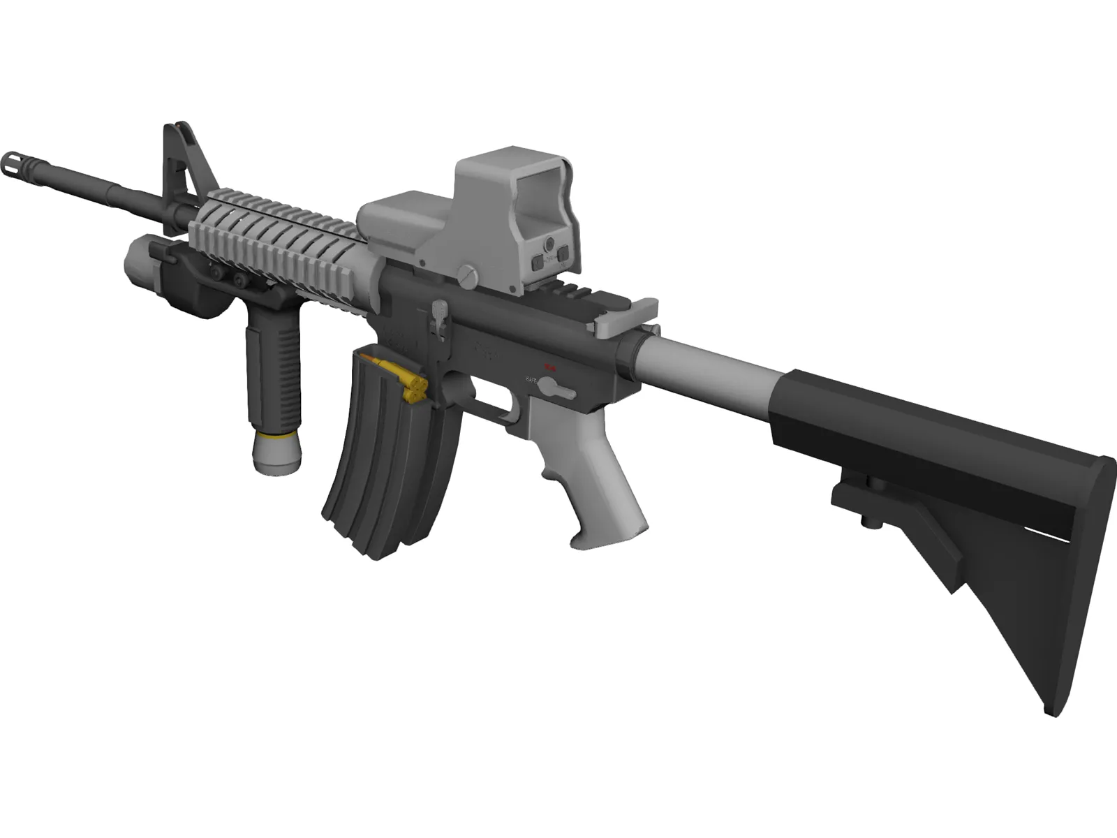 Colt M4 3D Model main preview