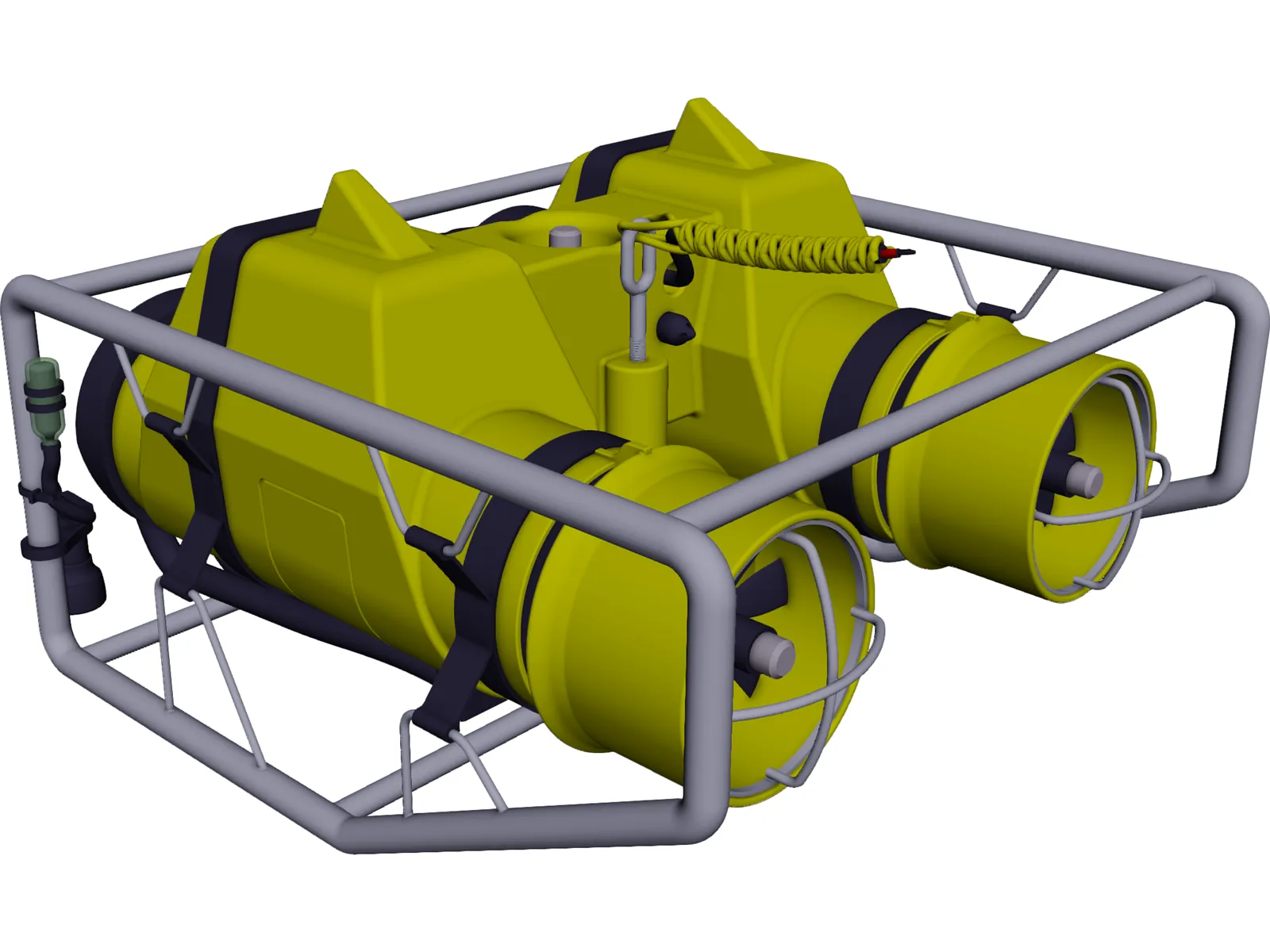 Undersea Pipeline Inspection ROV 3D Model main preview