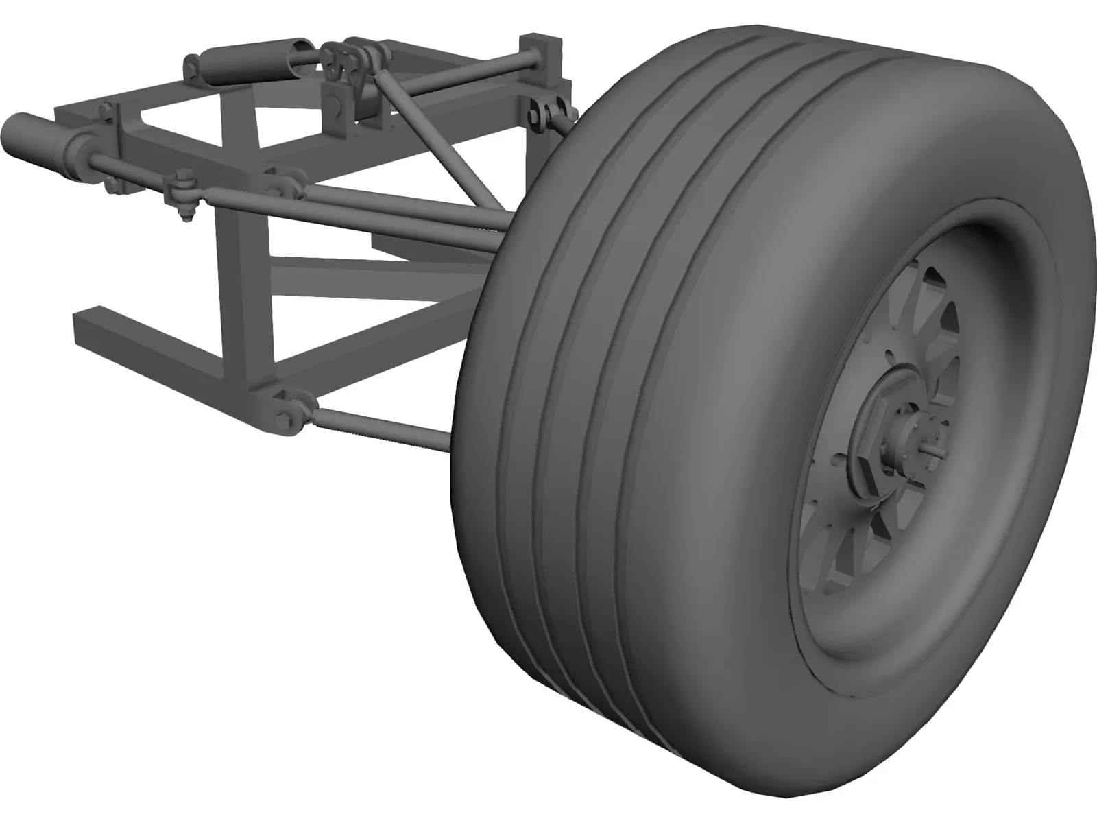 Suspension Car 3D Model main preview