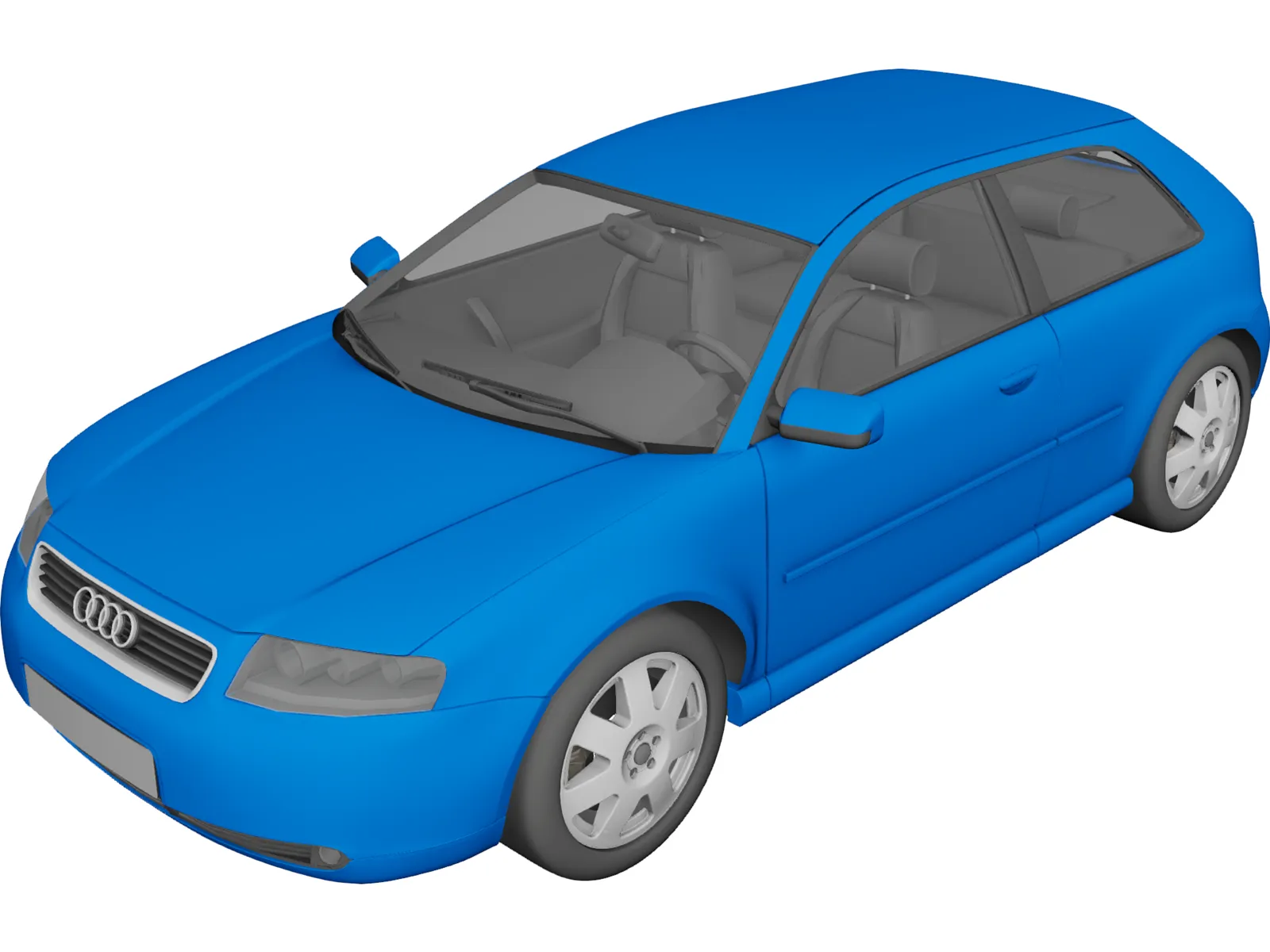 Audi A3 3D Model main preview