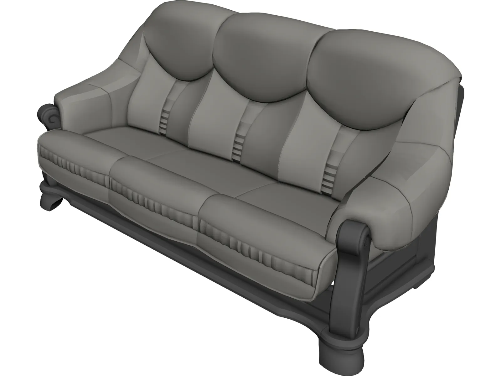Sofa Leather 3D Model main preview