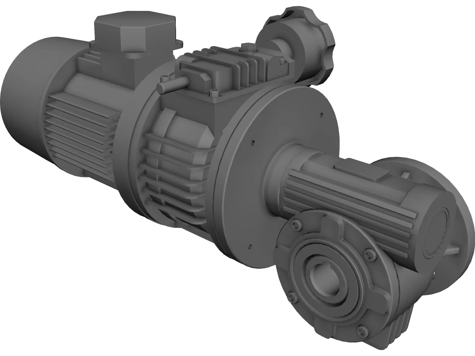 Motor Reductor 3D Model main preview