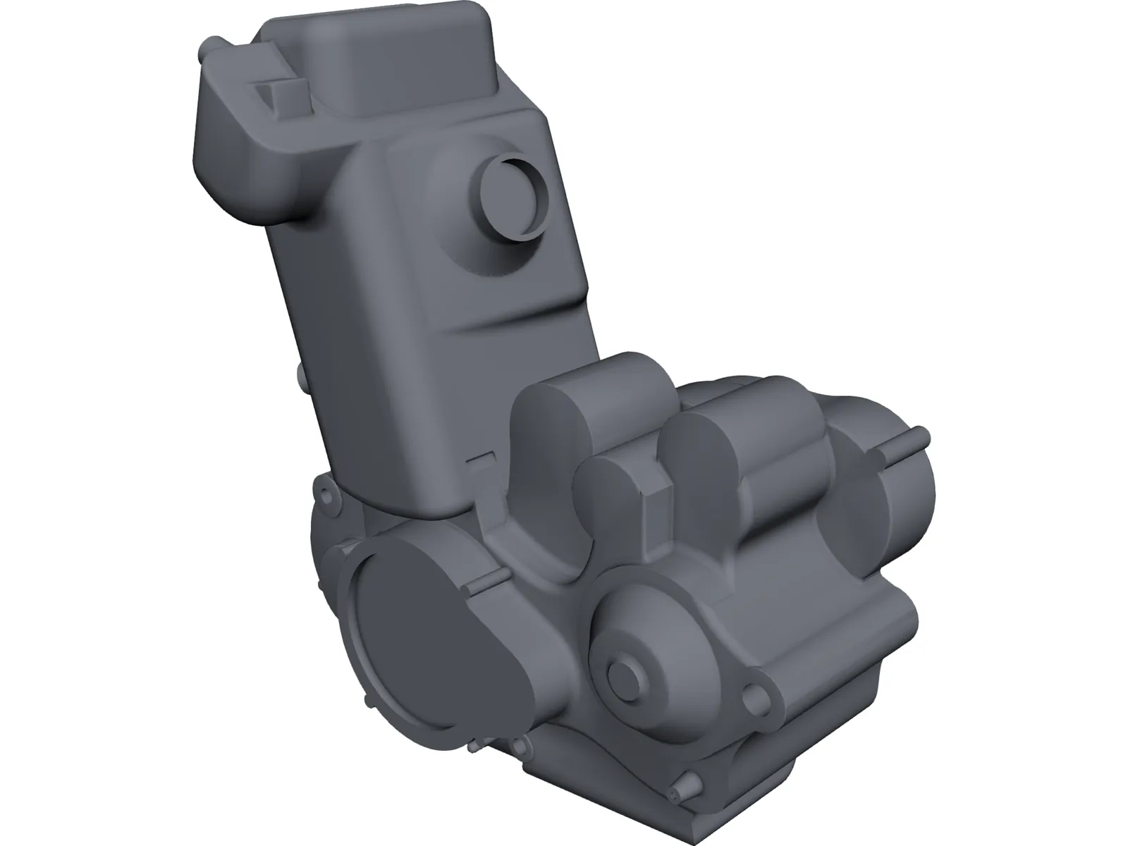 KTM 525EXC 510cc Engine 3D Model main preview