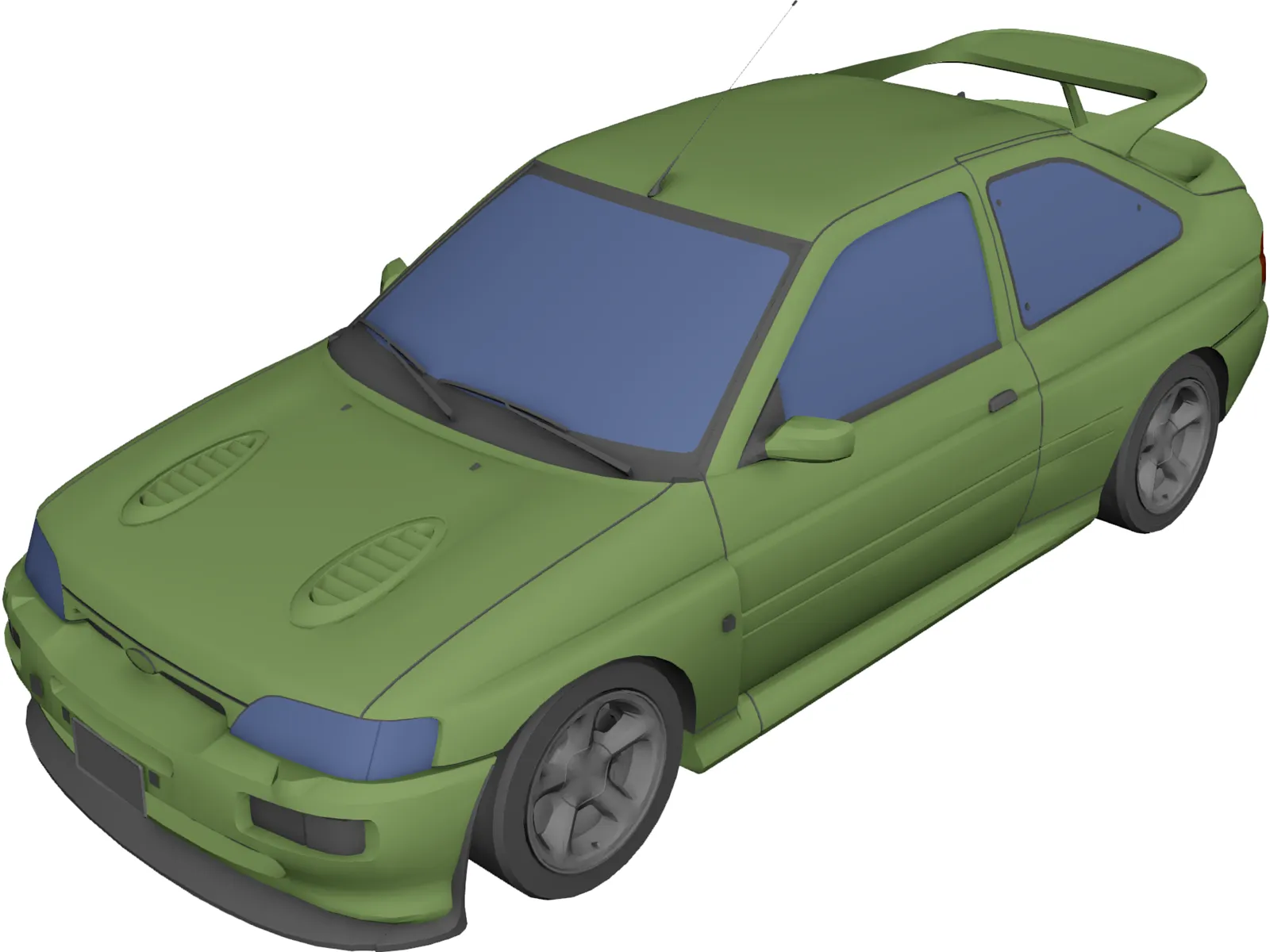 Ford Escort RS Cosworth (1993) 3D Model main preview