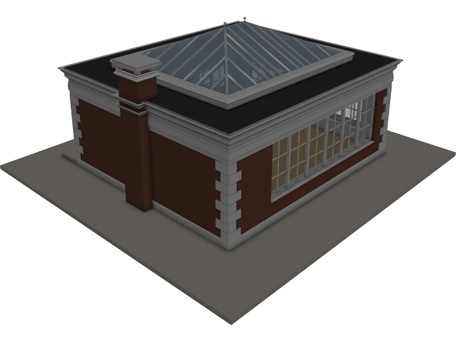 Pavilion 3D Model main preview