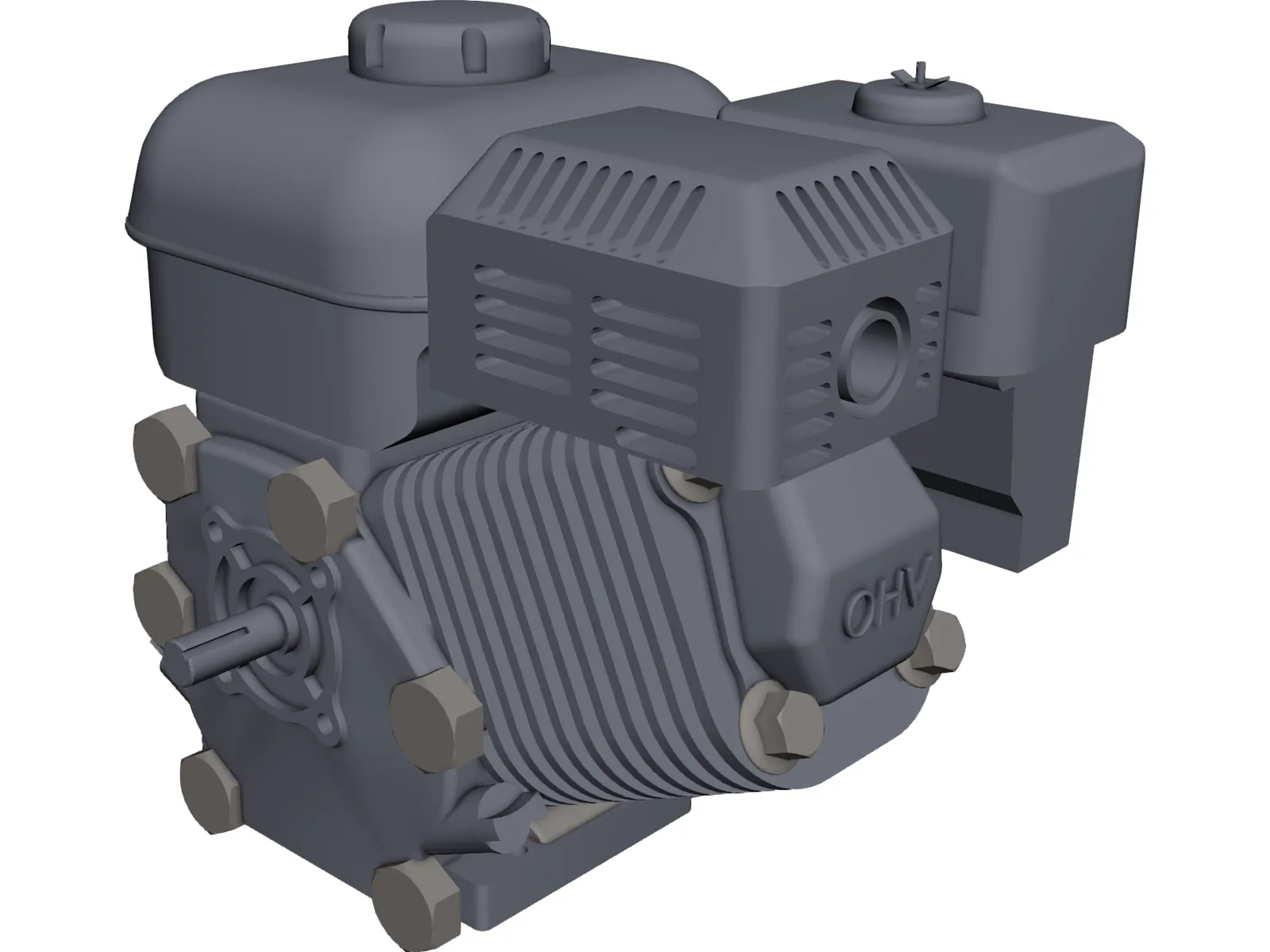 Honda GX200 Engine 3D Model main preview