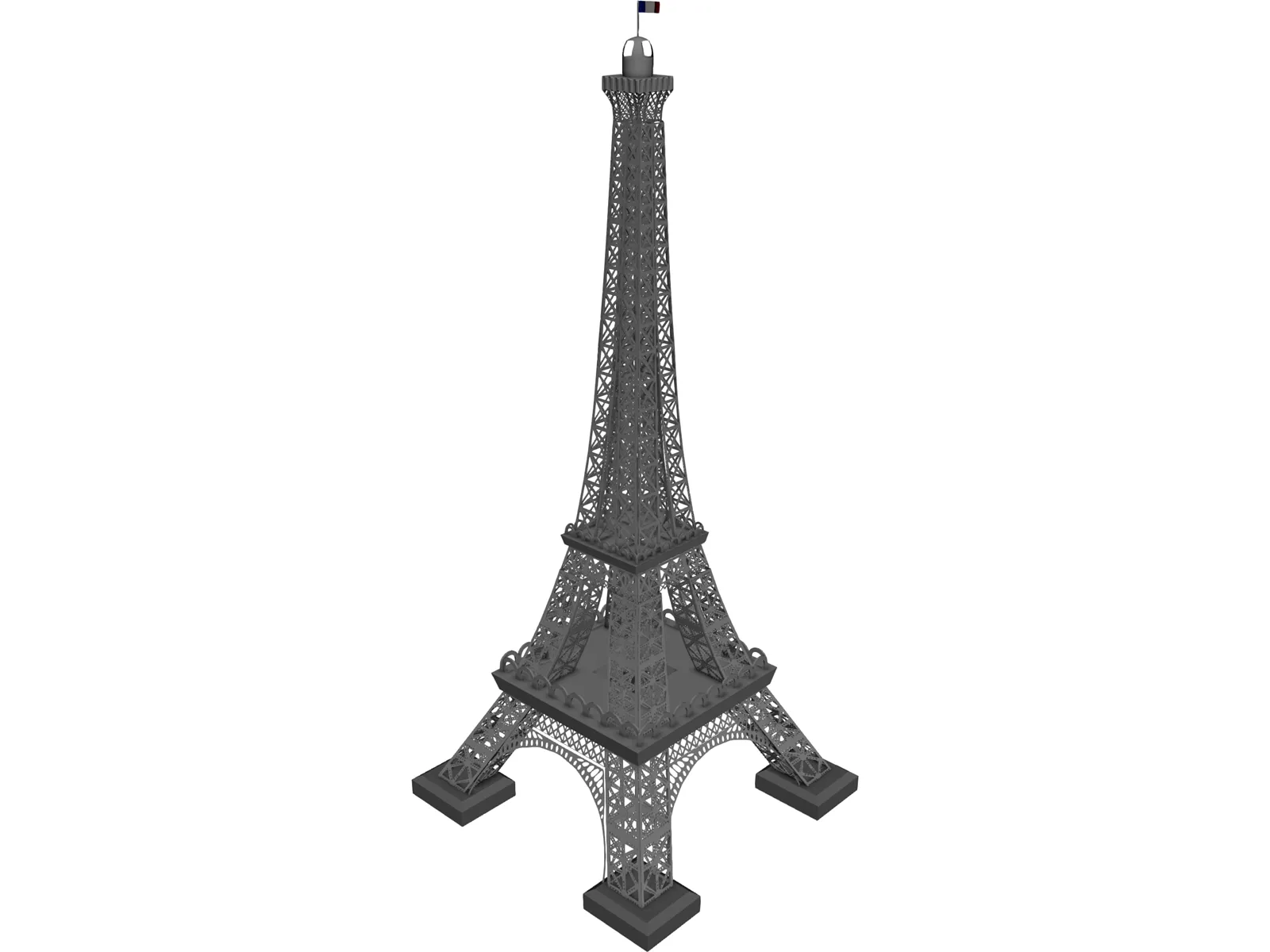 Eiffel Tower 3D Model main preview